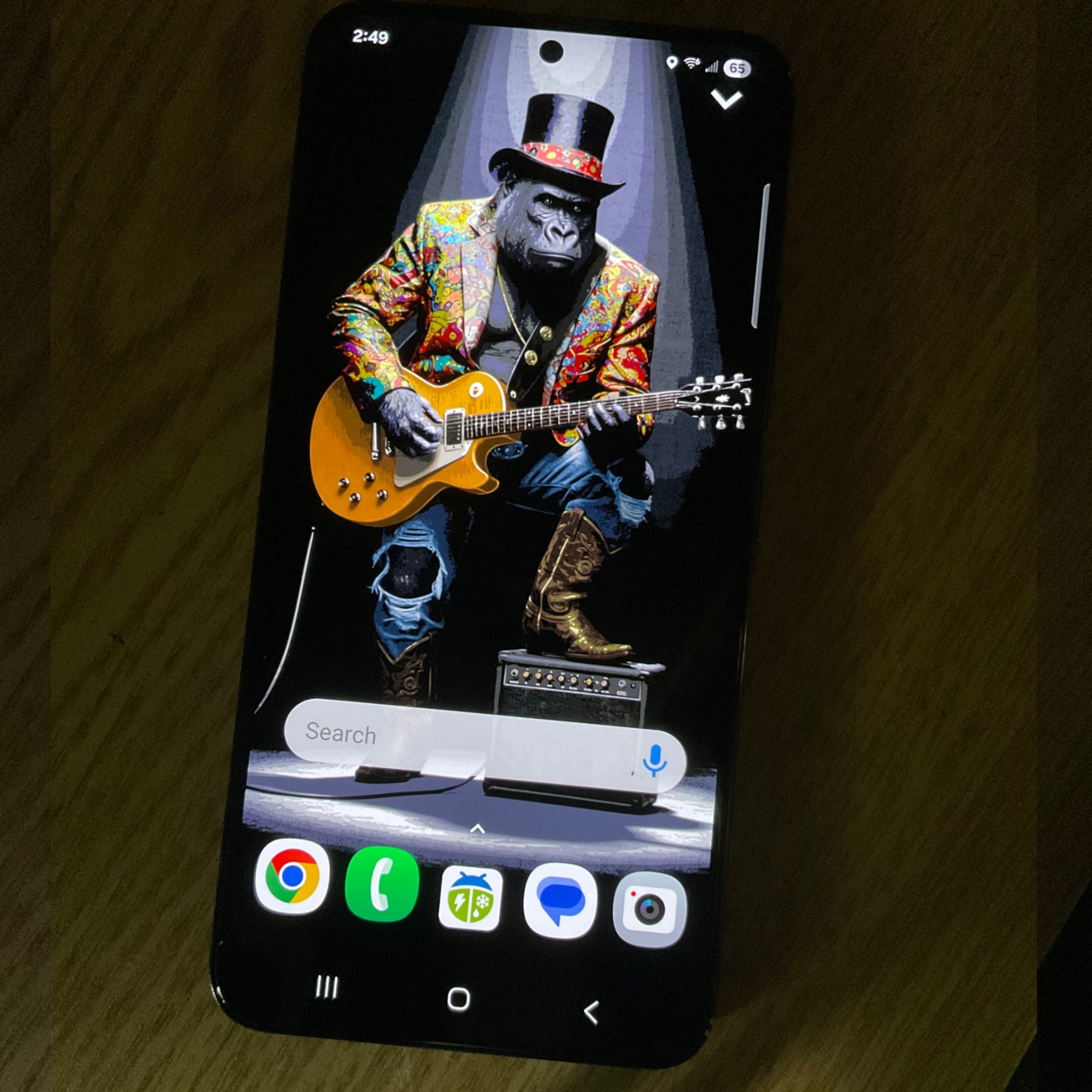 Guitar Gorilla Phone Wallpaper | Digital Download | IPhone wallpaper | Android wallpaper | Digital Phone Wallpaper