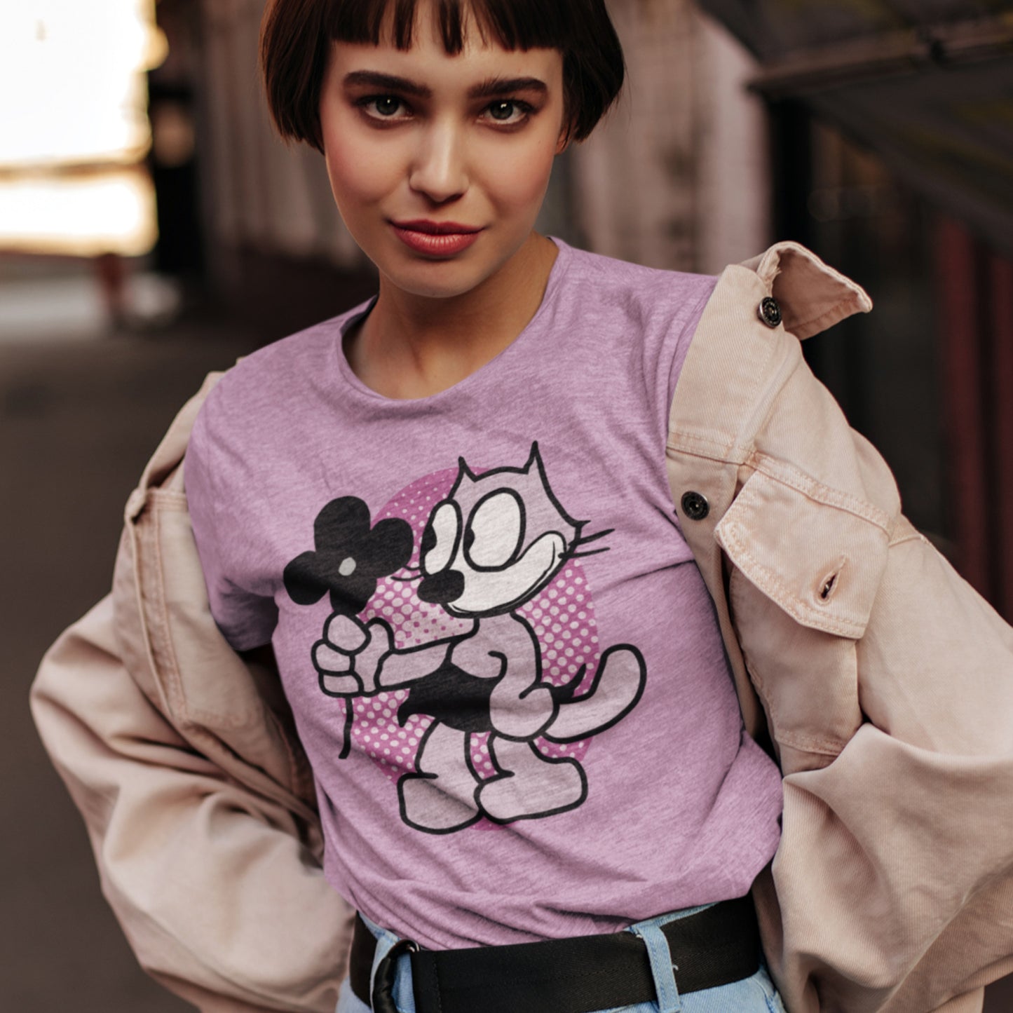Women's Relaxed Tee featuring Kitty Kat, Felix the Cat's love interest