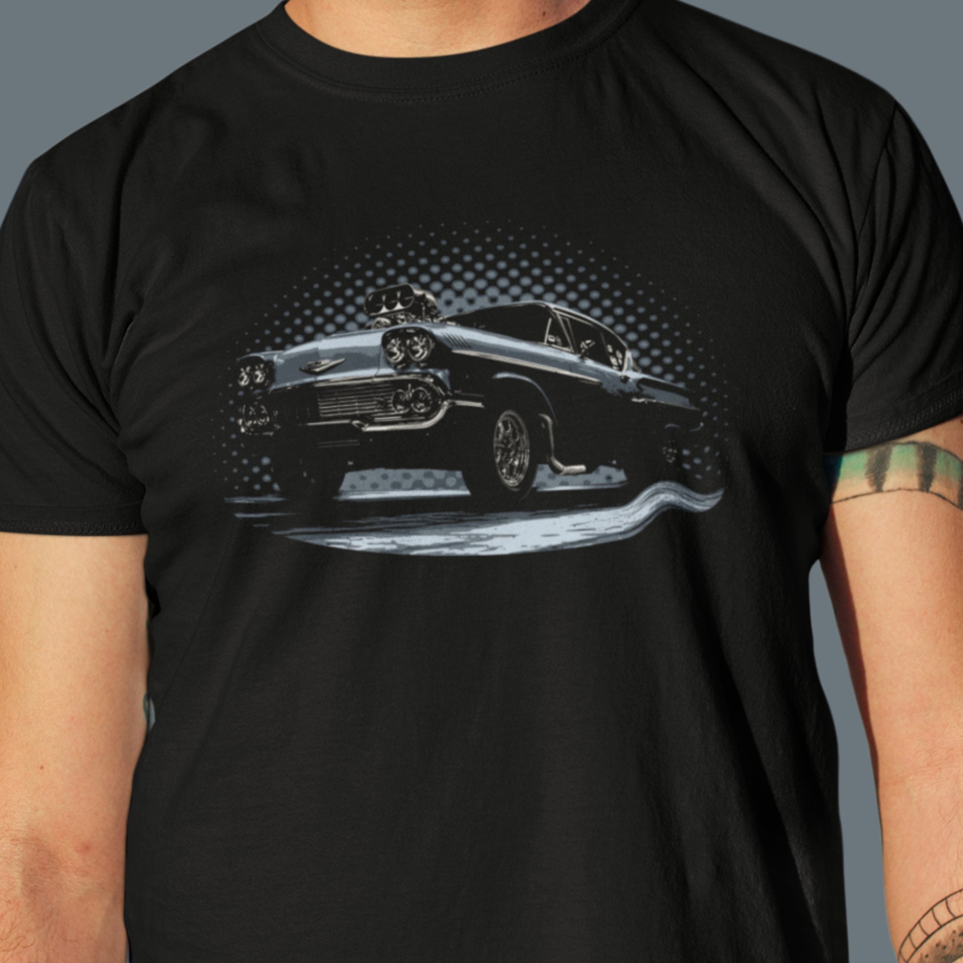 1958 Chevy Gasser T-Shirt: Vintage Drag Racer Tee