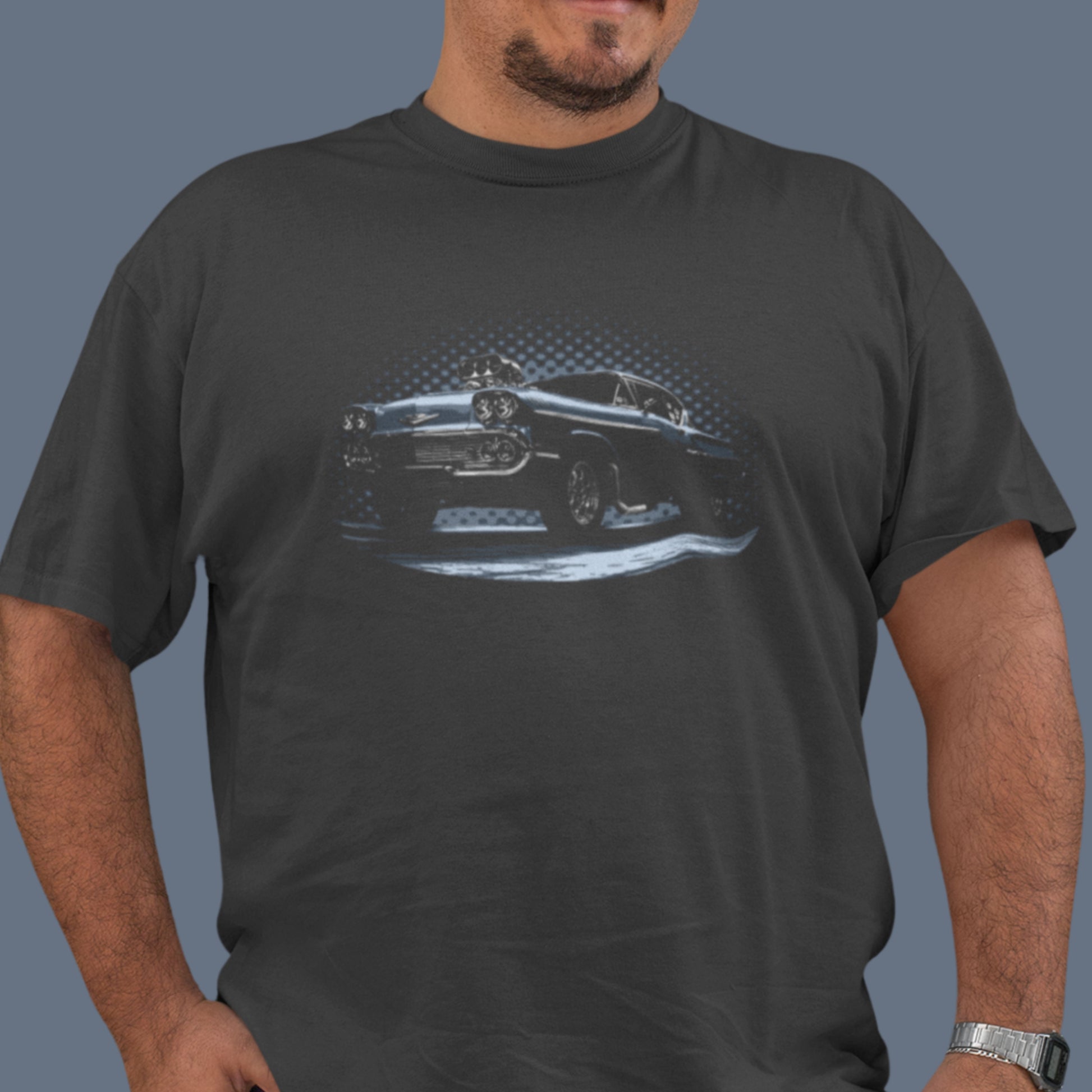 1958 Chevy Gasser T-Shirt: Vintage Drag Racer Tee