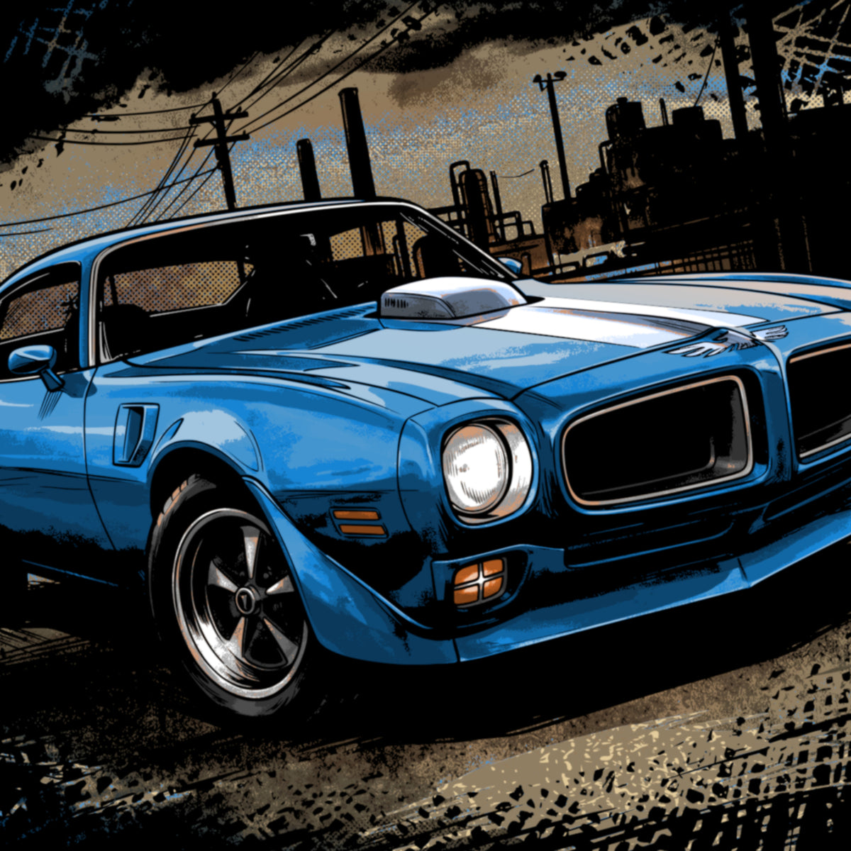 1970 Pontiac Trans Am T-Shirt, Classic Firebird Muscle Car