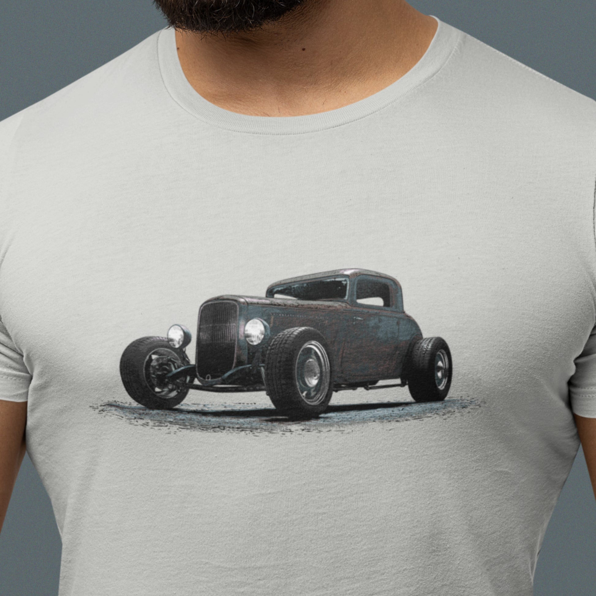Classic Car shirt featuring a rusty 34 Ford Rat Rod
