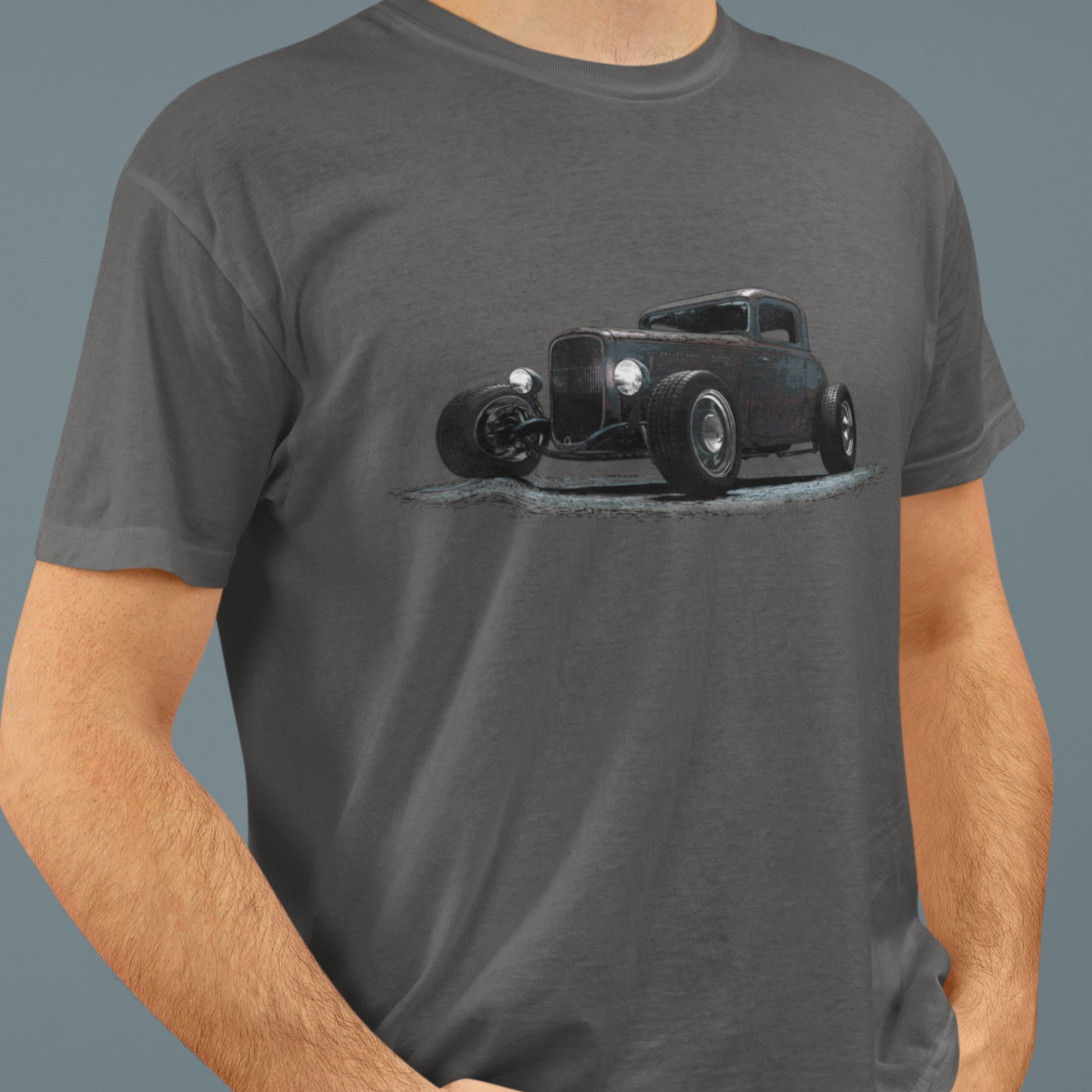 Classic Car shirt featuring a rusty 34 Ford Rat Rod