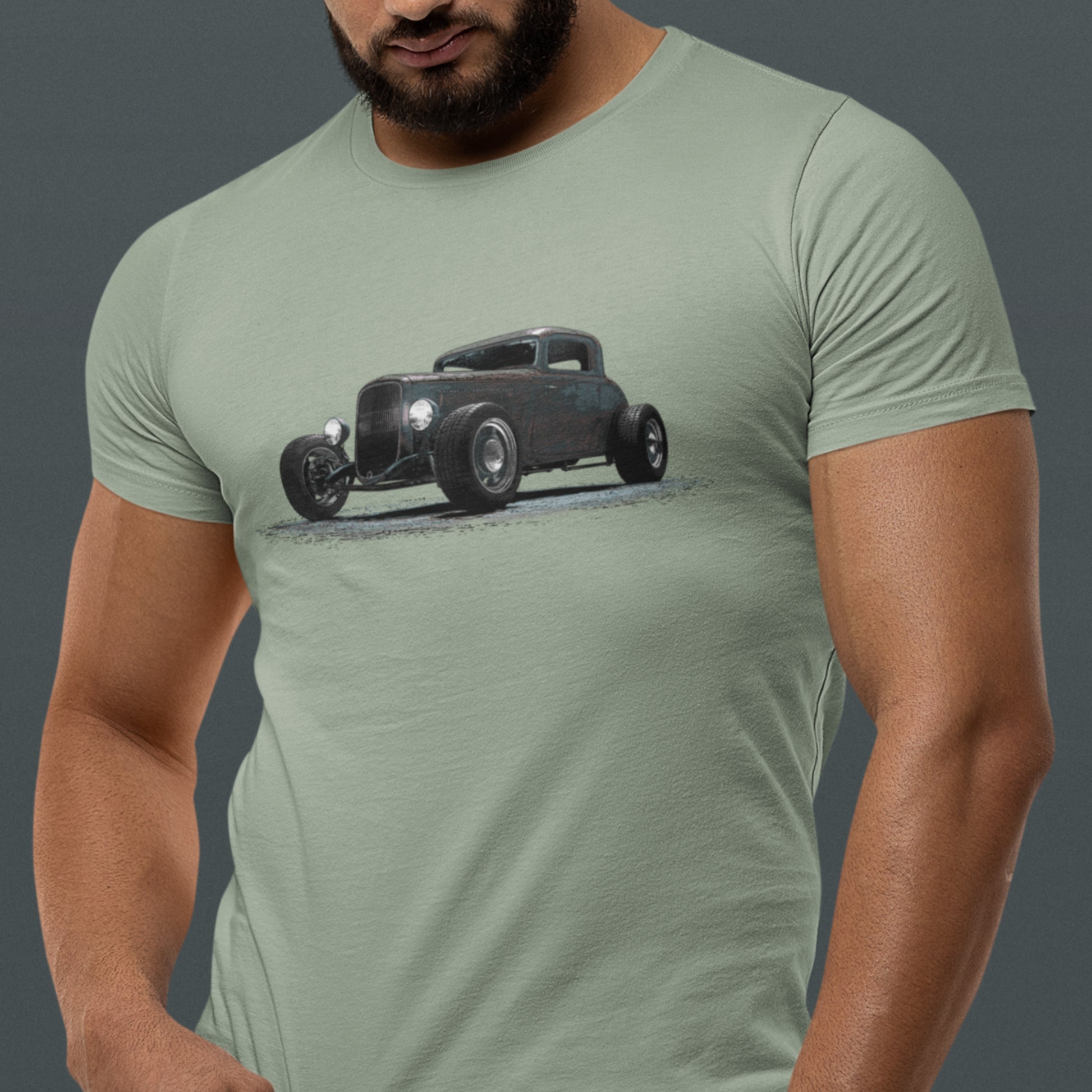 Classic Car shirt featuring a rusty 34 Ford Rat Rod