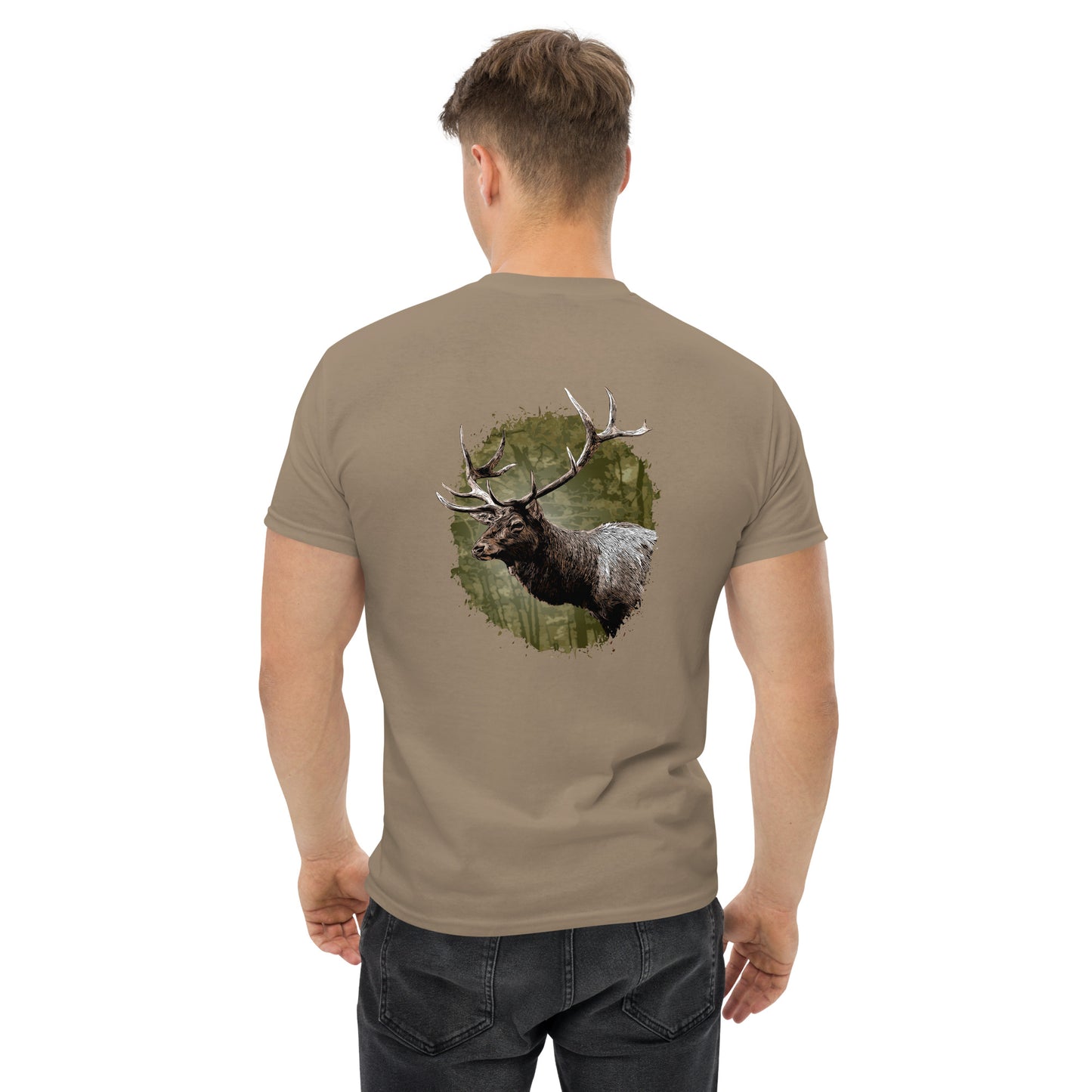 Majestic Bull Elk Unisex classic tee - image on back
