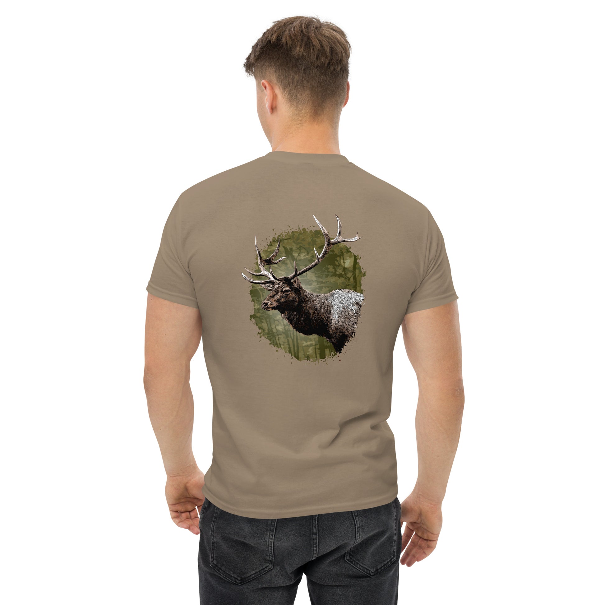 Majestic Bull Elk Unisex classic tee - image on back