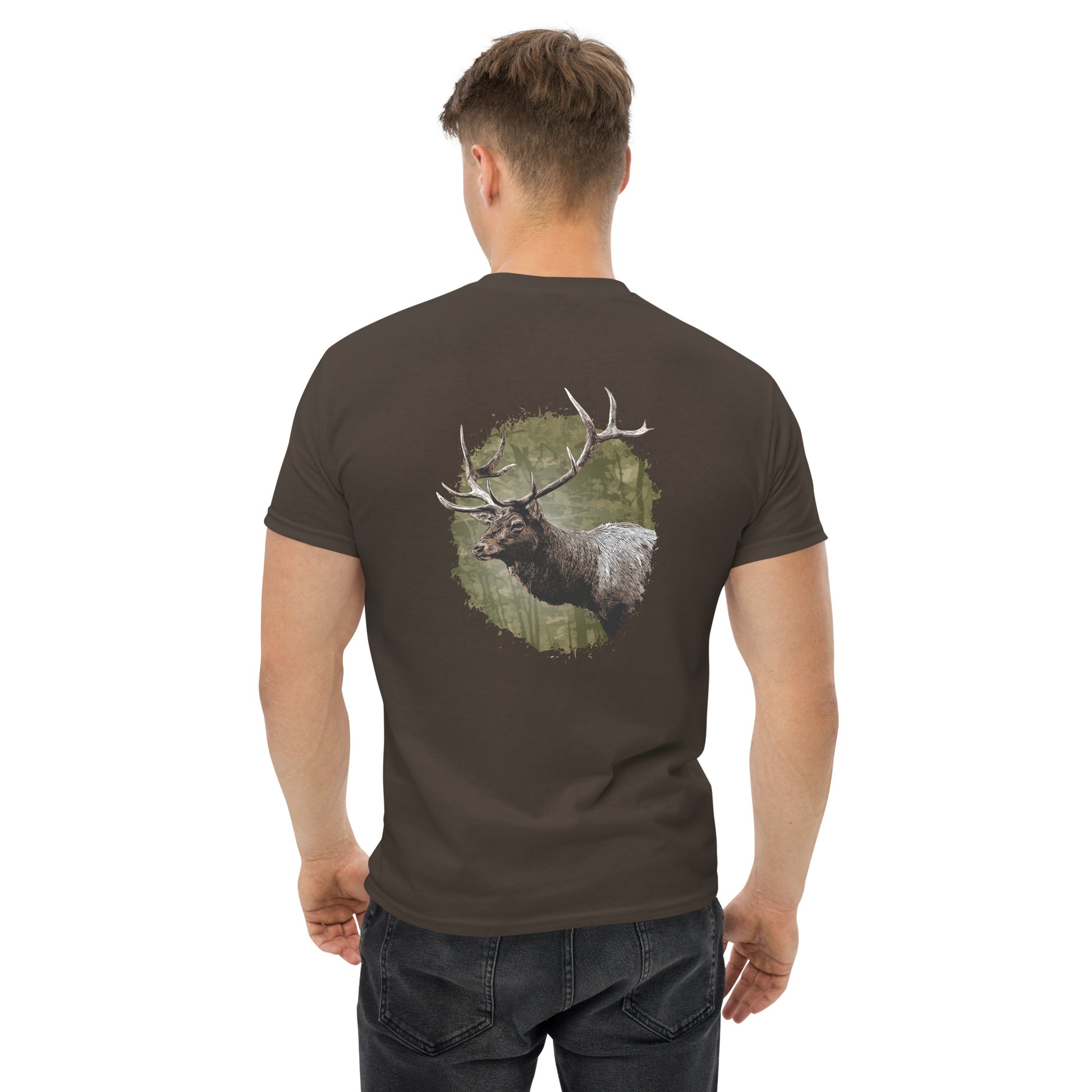 Majestic Bull Elk Unisex classic tee - image on back