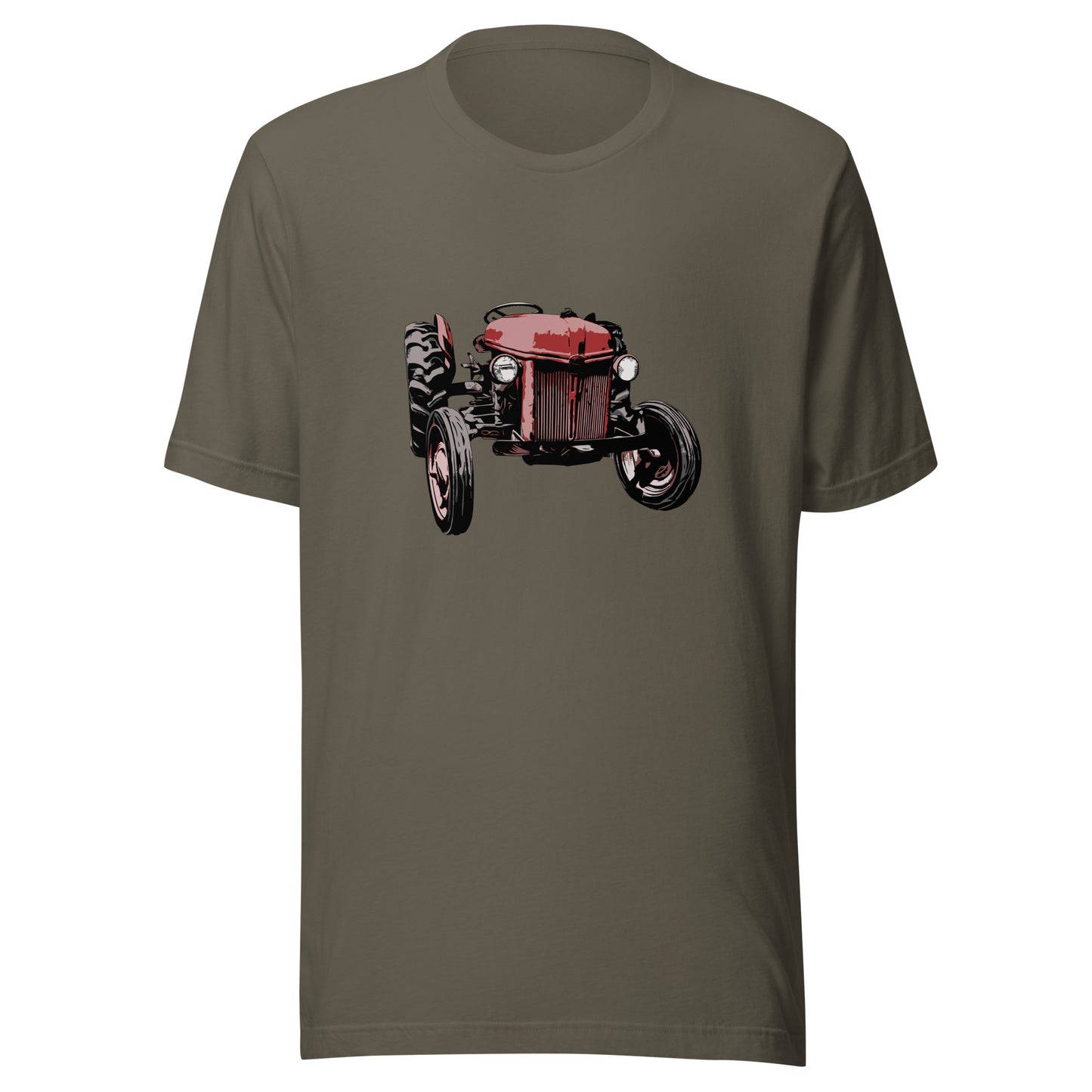 Rustic Farming - Red Vintage Farm Tractor Unisex t-shirt - Antique Ford Tractor