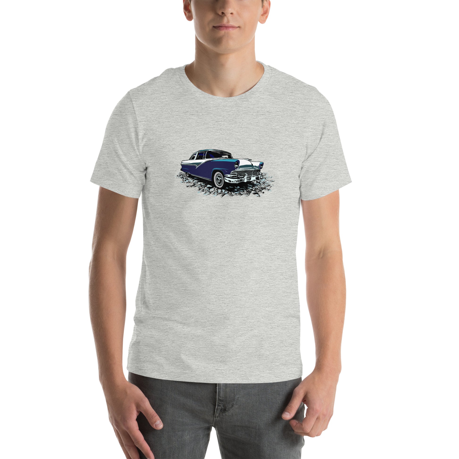 1956 Ford Crown Victoria Unisex t-shirt, original design 56 blue and white Crown Vic