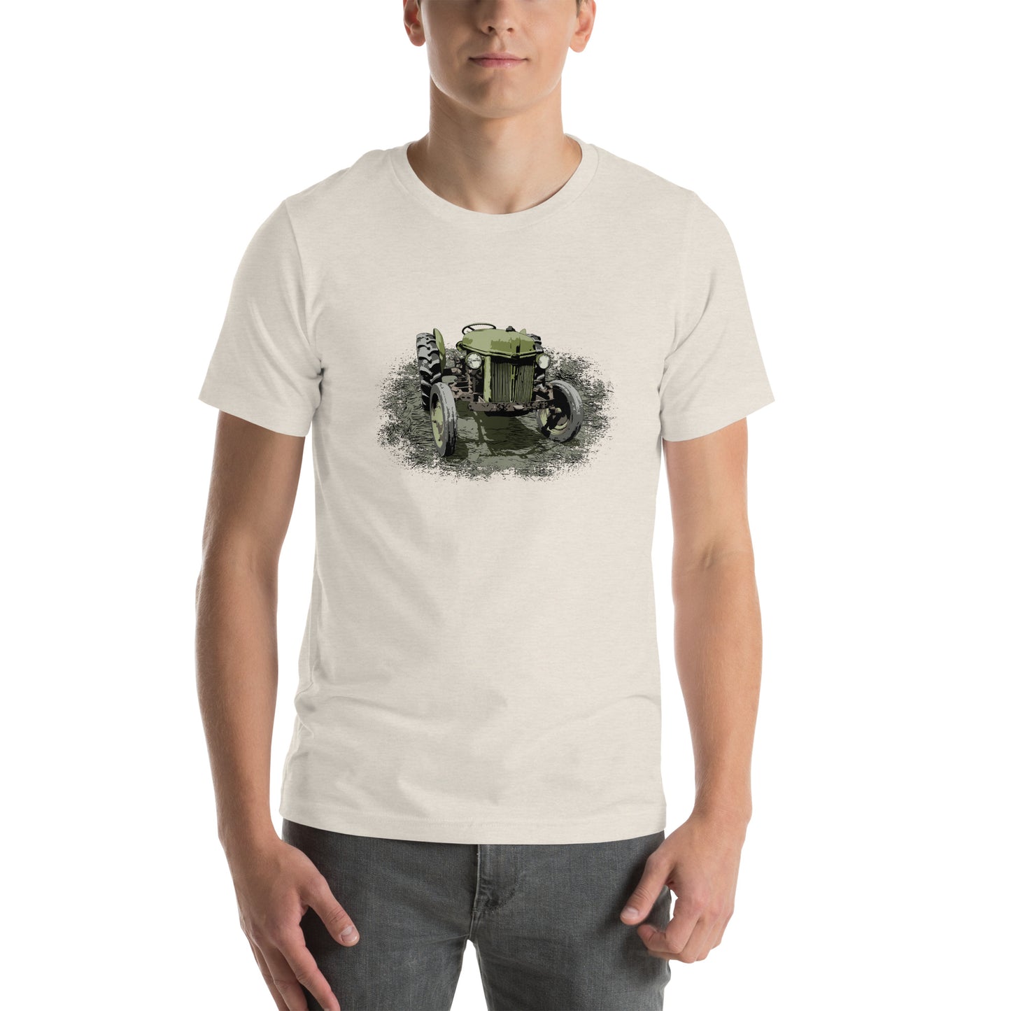 Rustic Farming - Antique Green Farm Tractor Unisex t-shirt - Vintage Ford Tractor