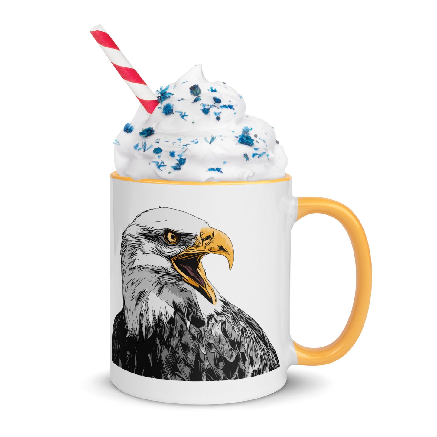 Bald Eagle Mug - Eagle image with matching color inside and on handle