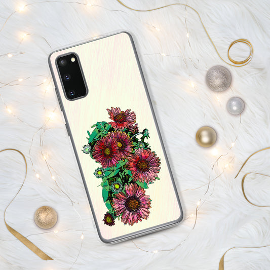Blanket Flower Samsung Case for S20, S21, S22 models - Original Floral Design