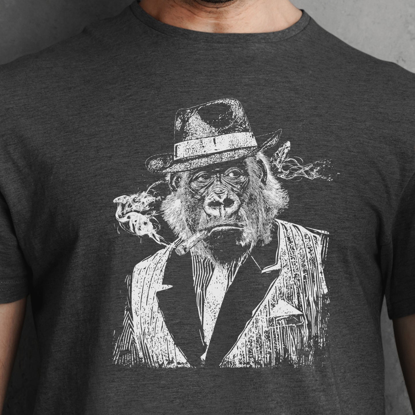 Gangster Gorilla Unisex Tee - 30's Mob Boss Ape