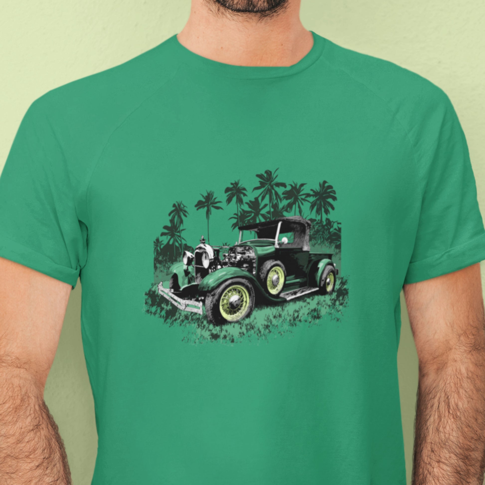 Classic Truck Shirt featuring Green 30 Ford Truck, 1930 hot rod Unisex t-shirt