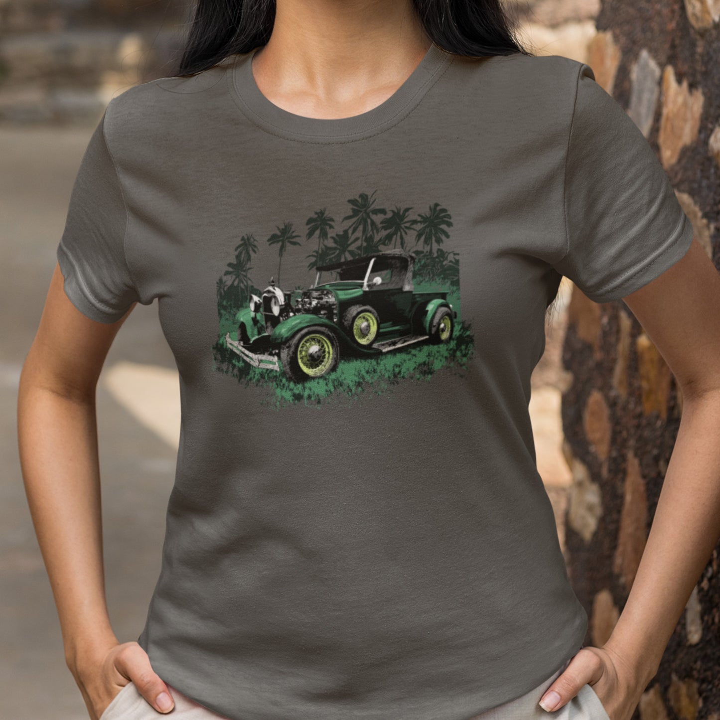 Classic Truck Shirt featuring Green 30 Ford Truck, 1930 hot rod Unisex t-shirt