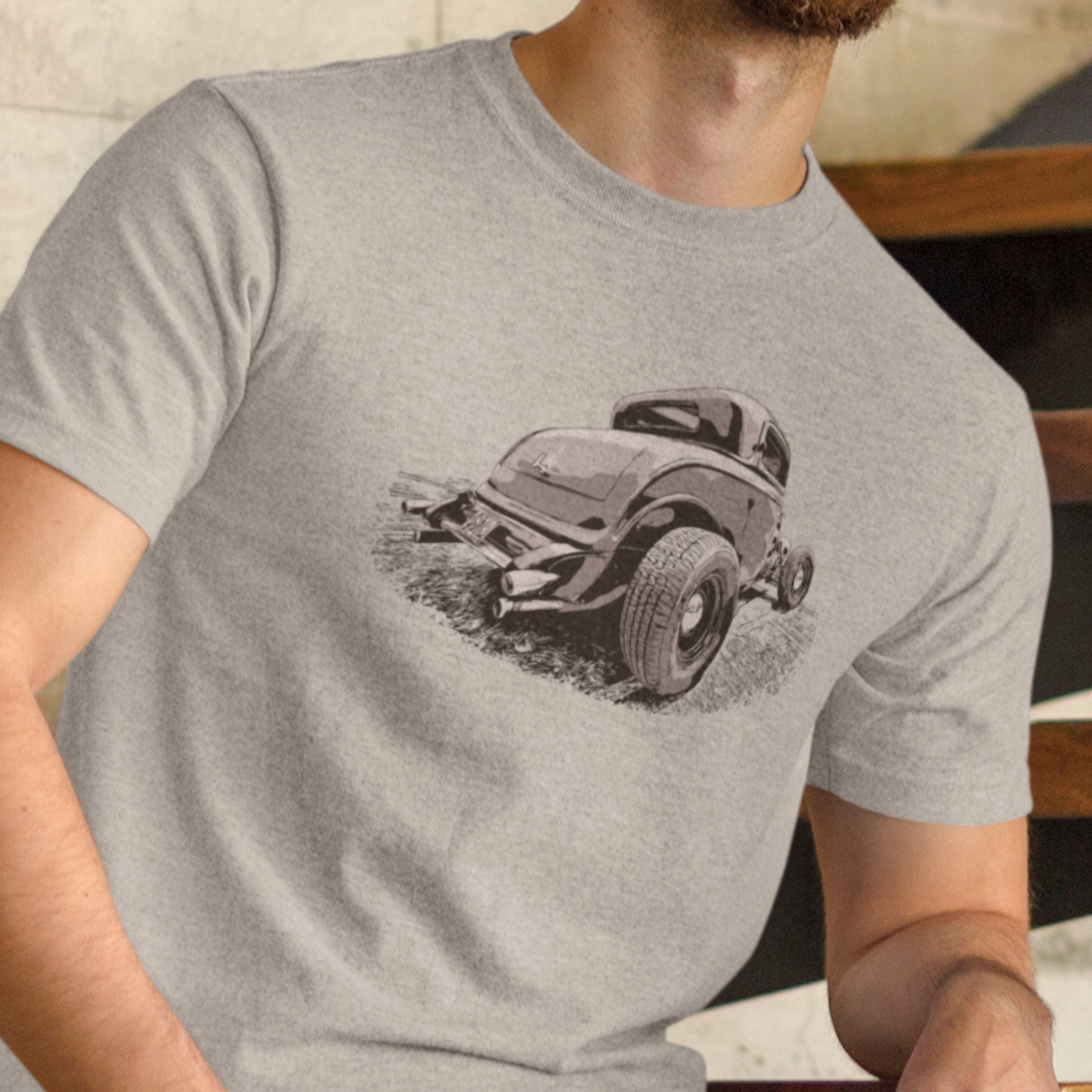 Classic Car Shirt featuring 32 Highboy - Unisex t-shirt with 1932 Ford