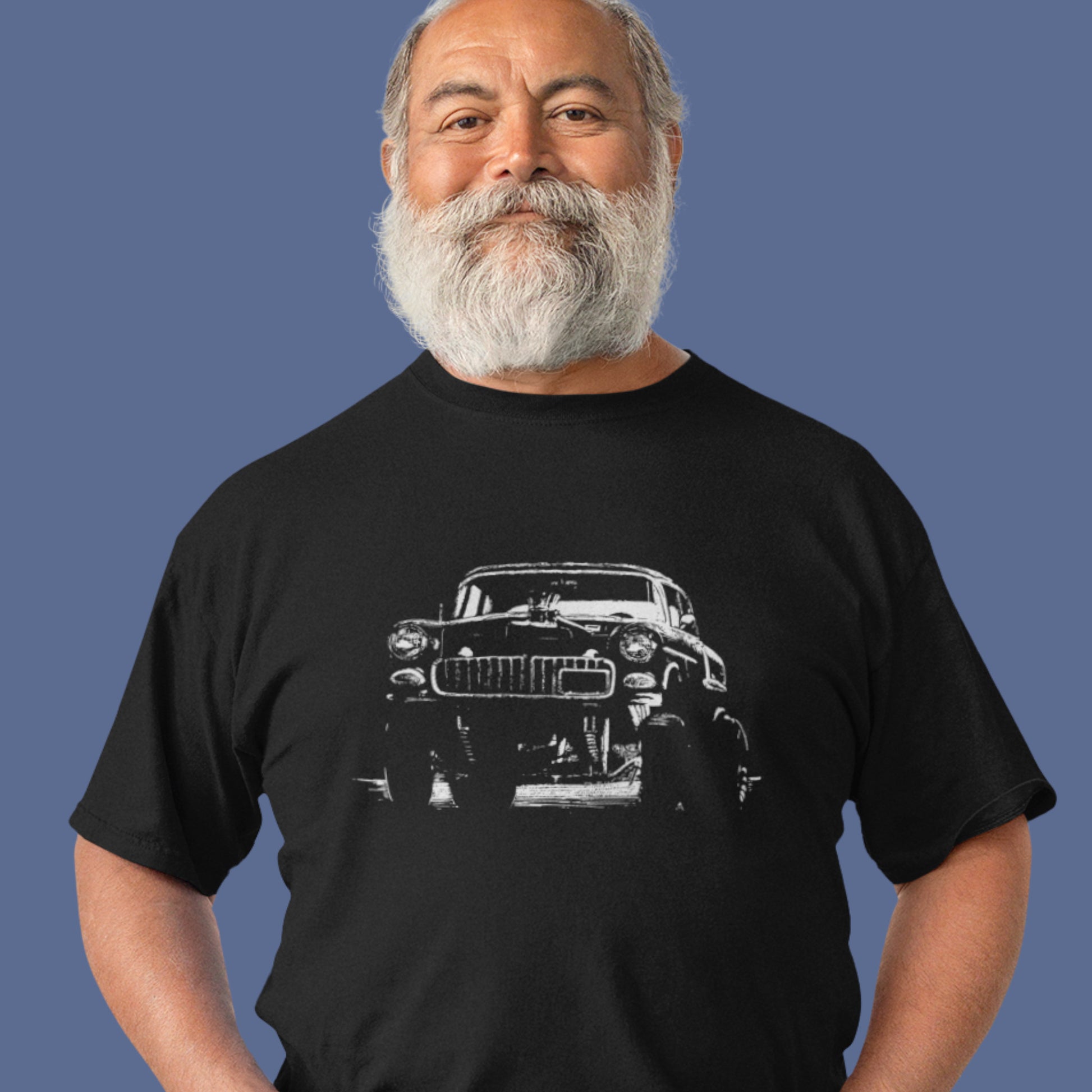 Classic Car Shirt featuring 1955 Chevy Gasser - Short sleeve unisex t-shirt, 1950's 1960's racer