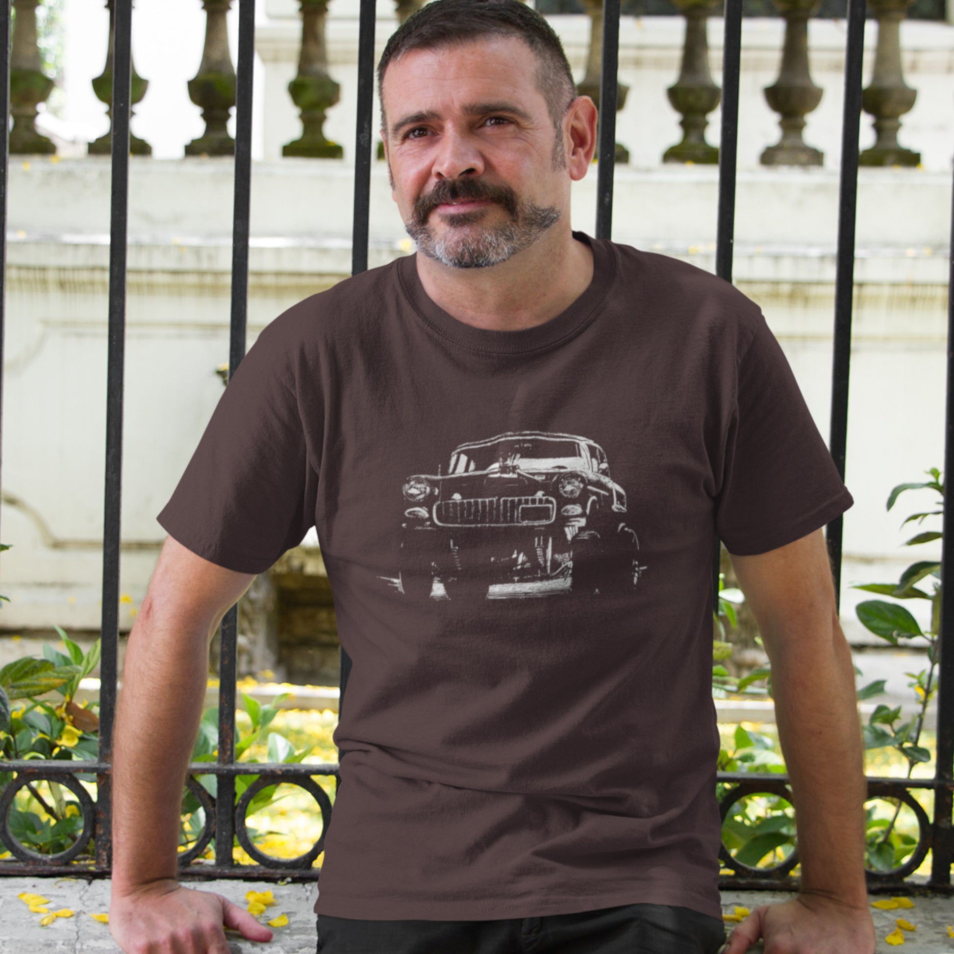 Classic Car Shirt featuring 1955 Chevy Gasser - Short sleeve unisex t-shirt, 1950's 1960's racer