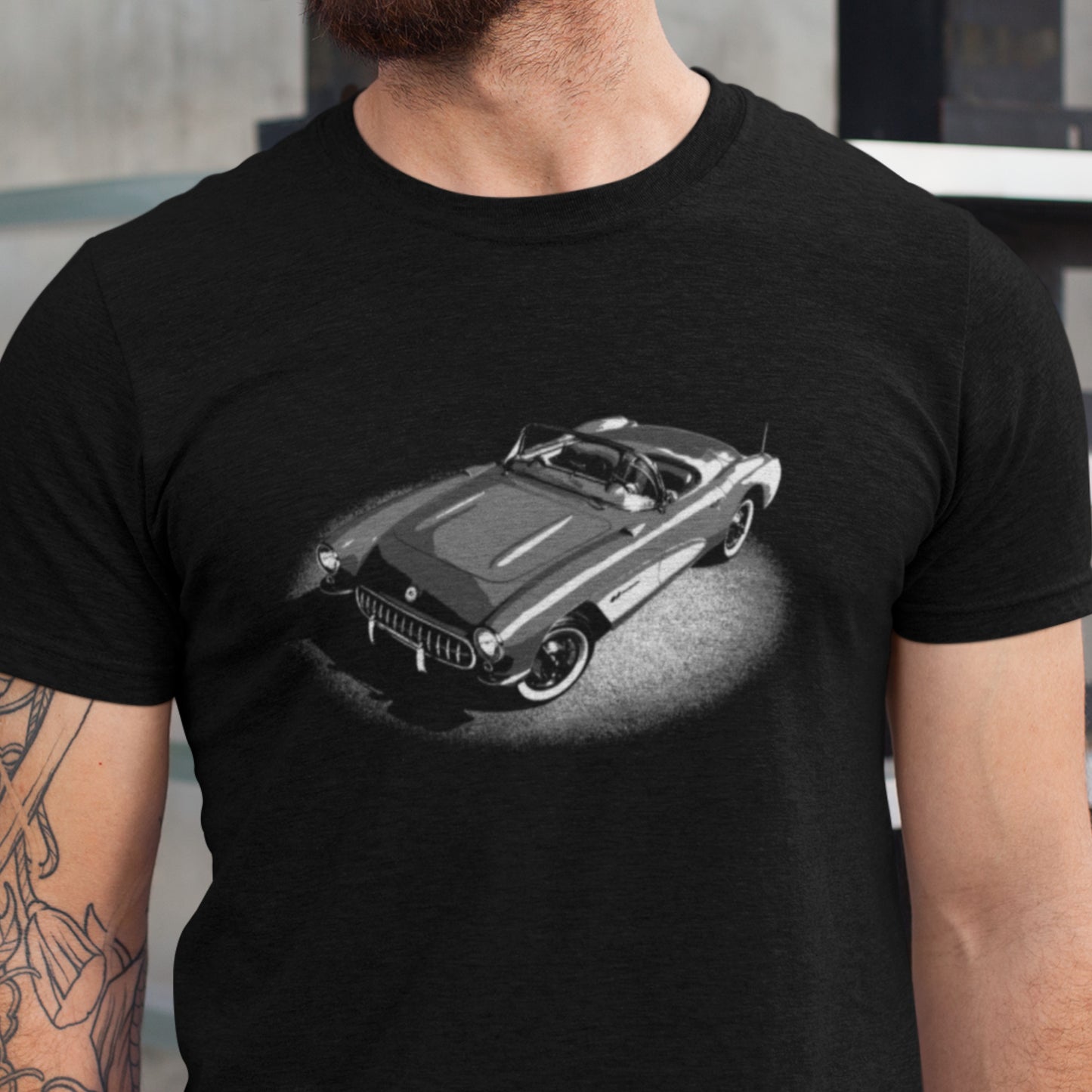 Classic Car Shirt featuring 57 Corvette, 1957 Chevy on Unisex classic tee
