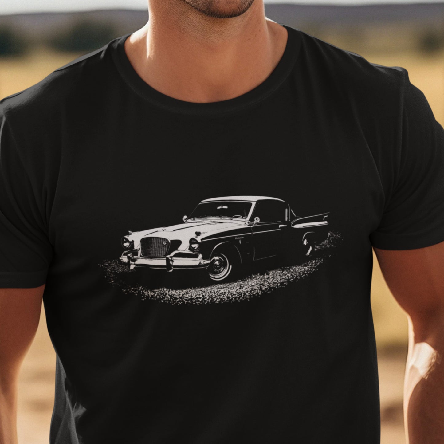 Classic Car Shirt featuring a 57 Studebaker Golden Hawk, 1957 Stude on Unisex classic tee