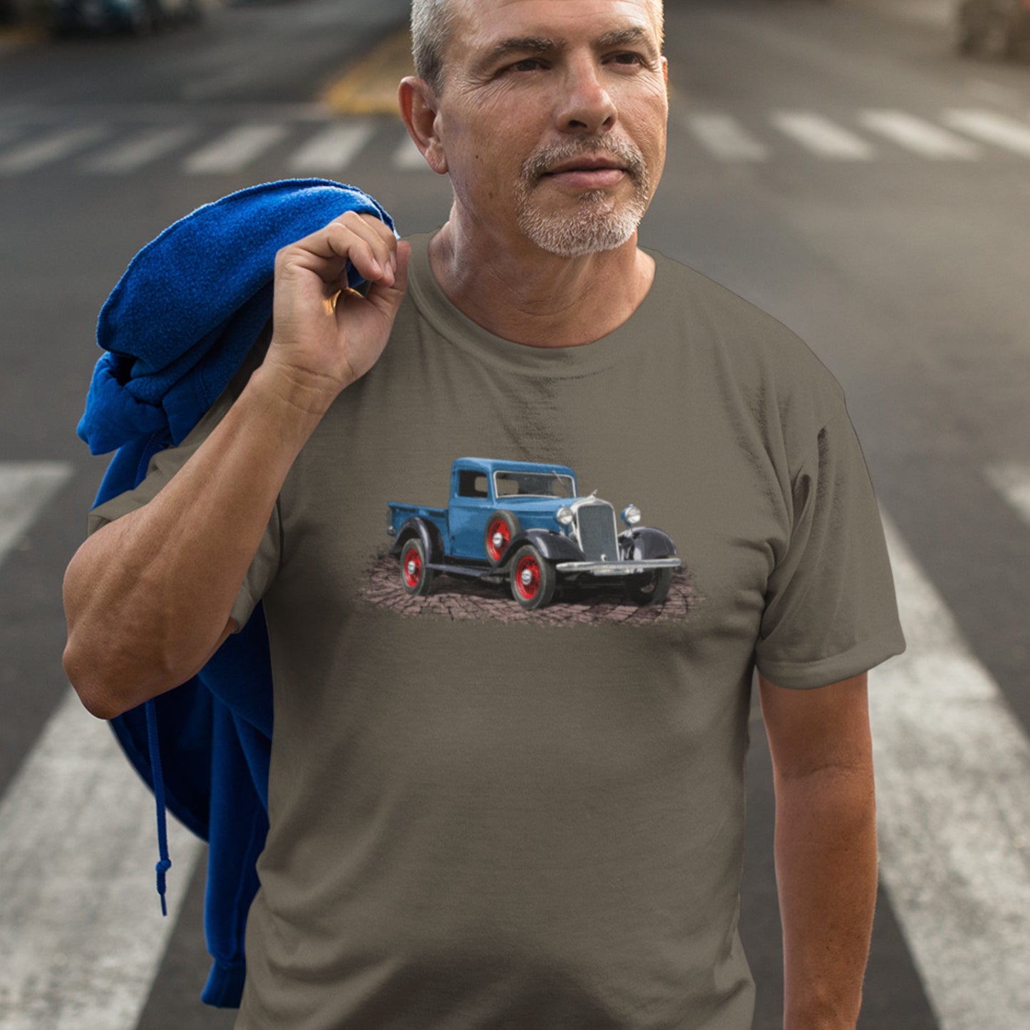 Classic Truck Shirt featuring a 34 Dodge KC Blue Pickup Truck