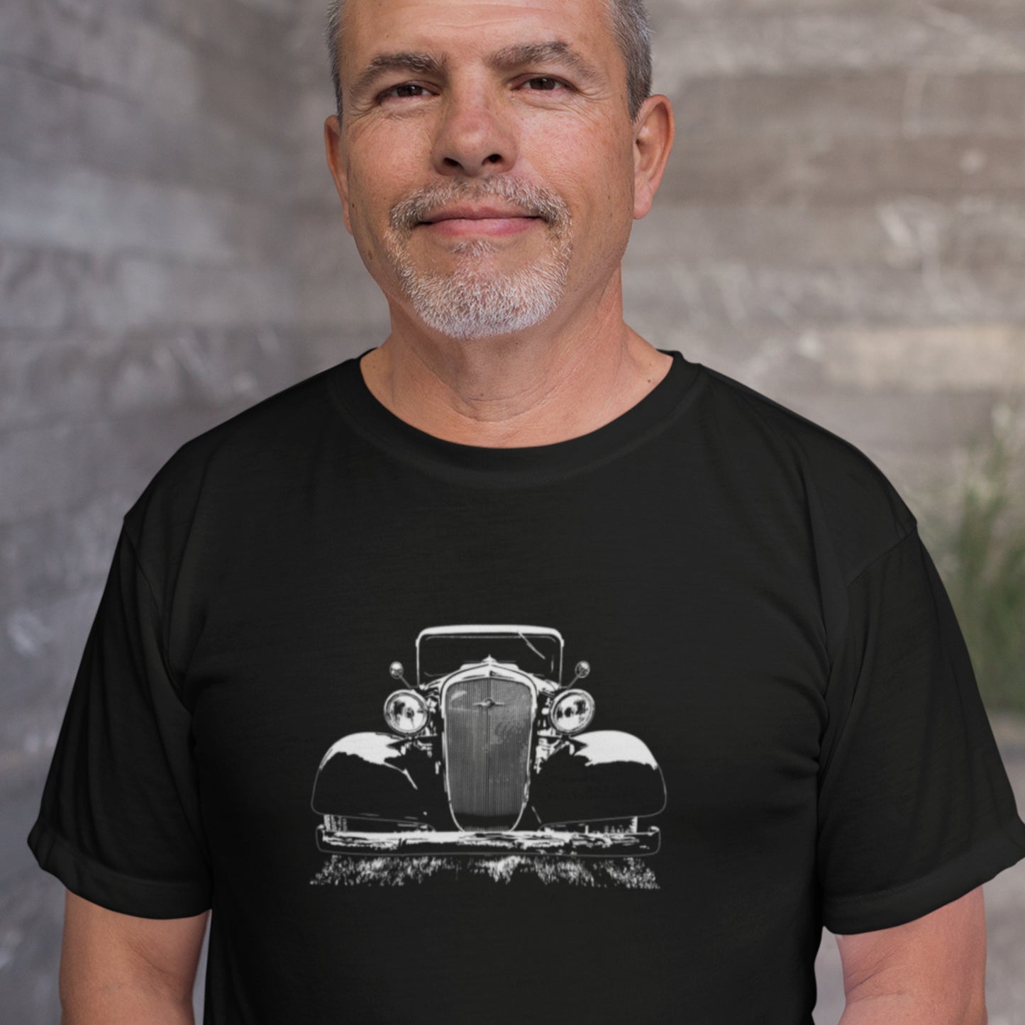 Classic car shirt featuring 35 Chevy - Dark shirt version - at zoeysgarage.net