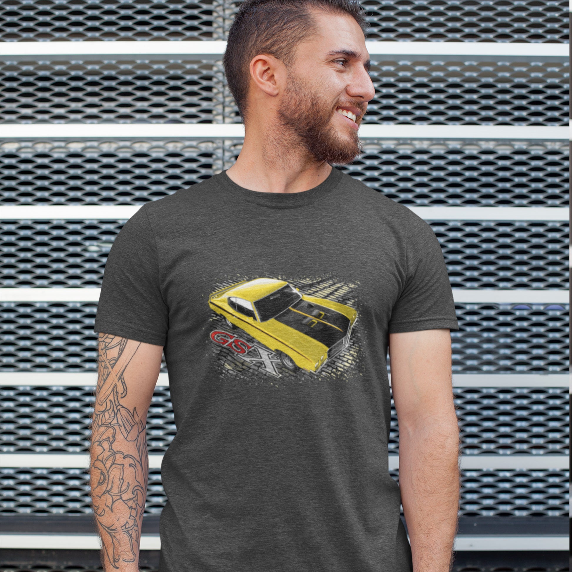 Muscle Car Shirt featuring a Yellow 1970 Buick GSX, 70's Muscle!