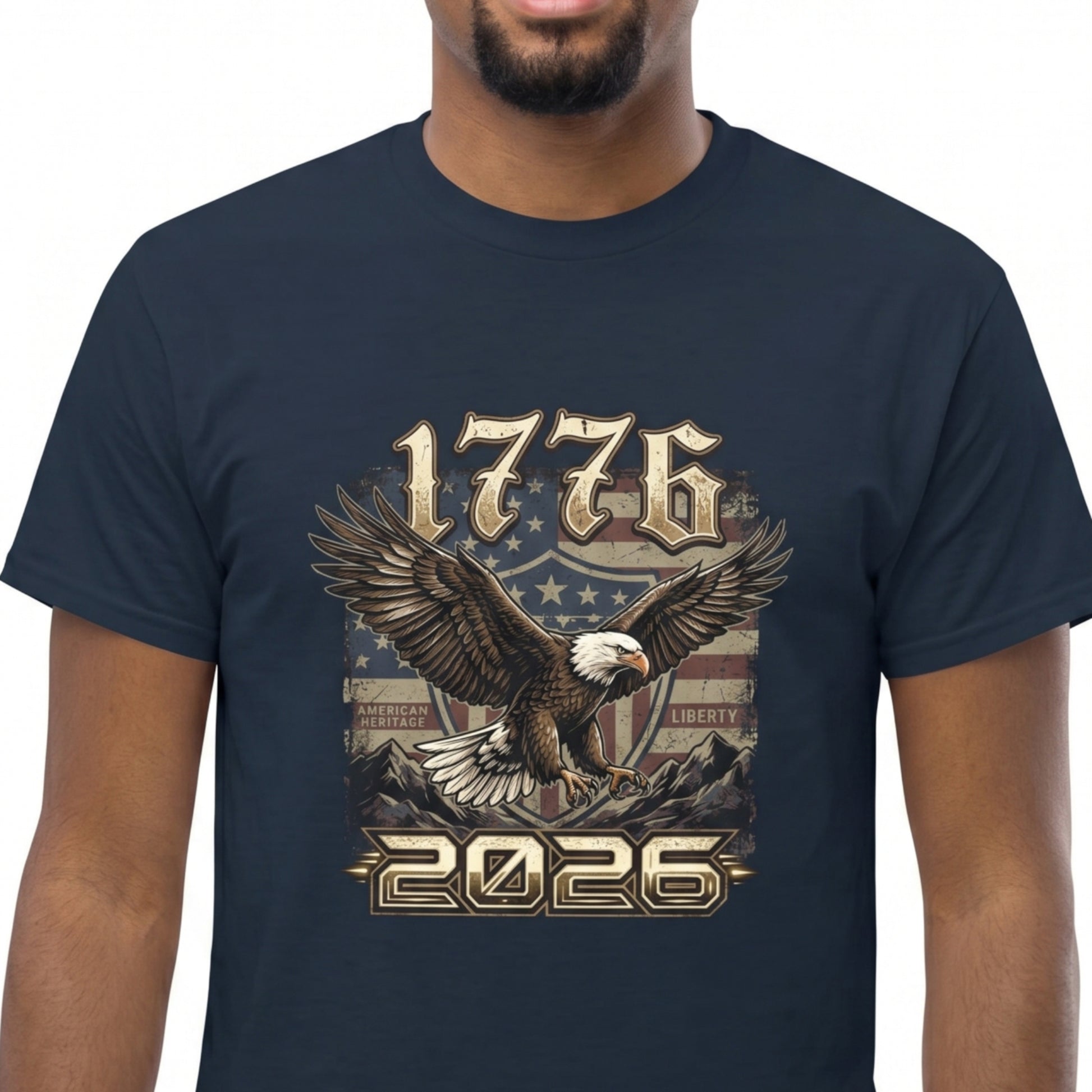 American Eagle T-Shirt | 1776-2026 USA 250th Anniversary Patriotic Tee