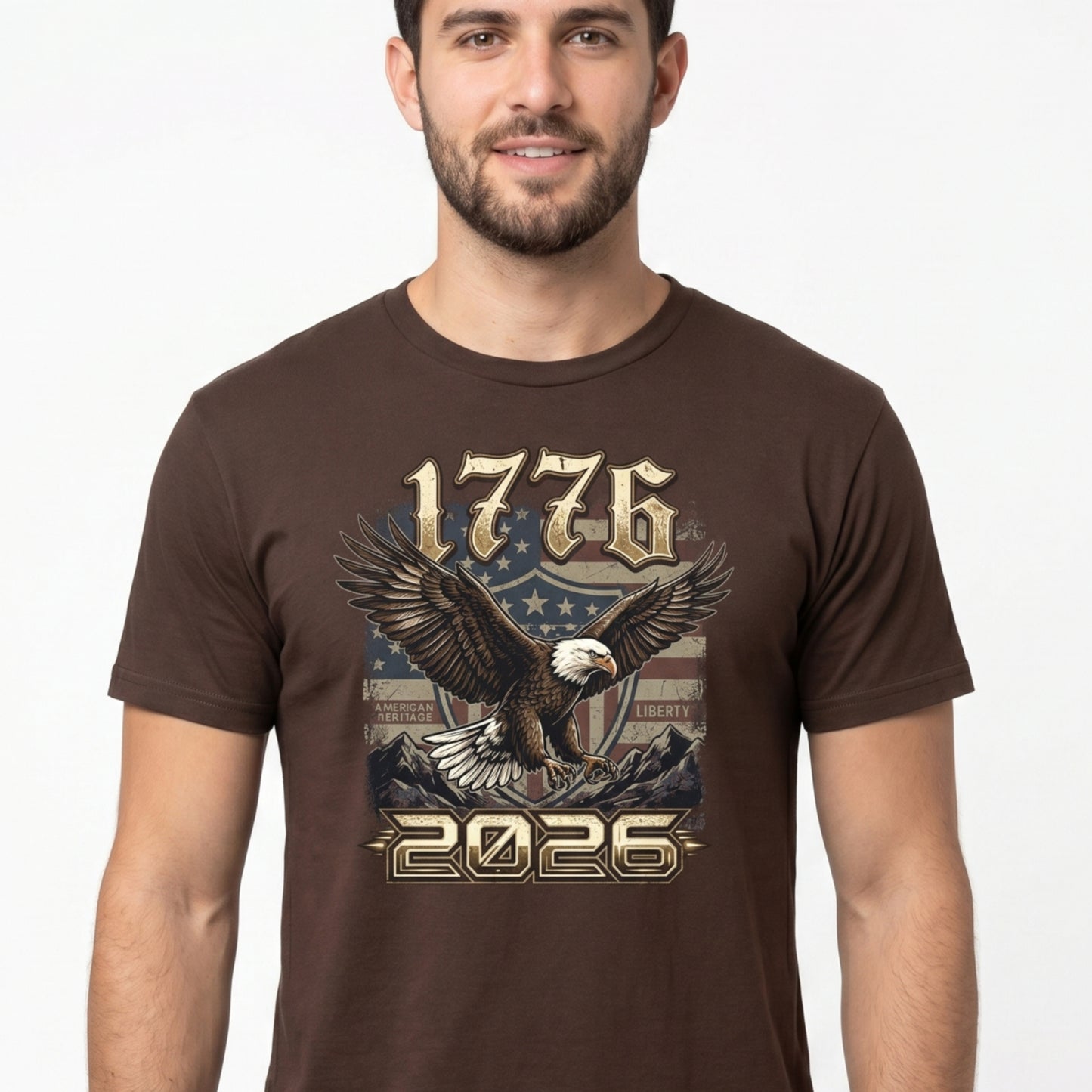 American Eagle T-Shirt | 1776-2026 USA 250th Anniversary Patriotic Tee