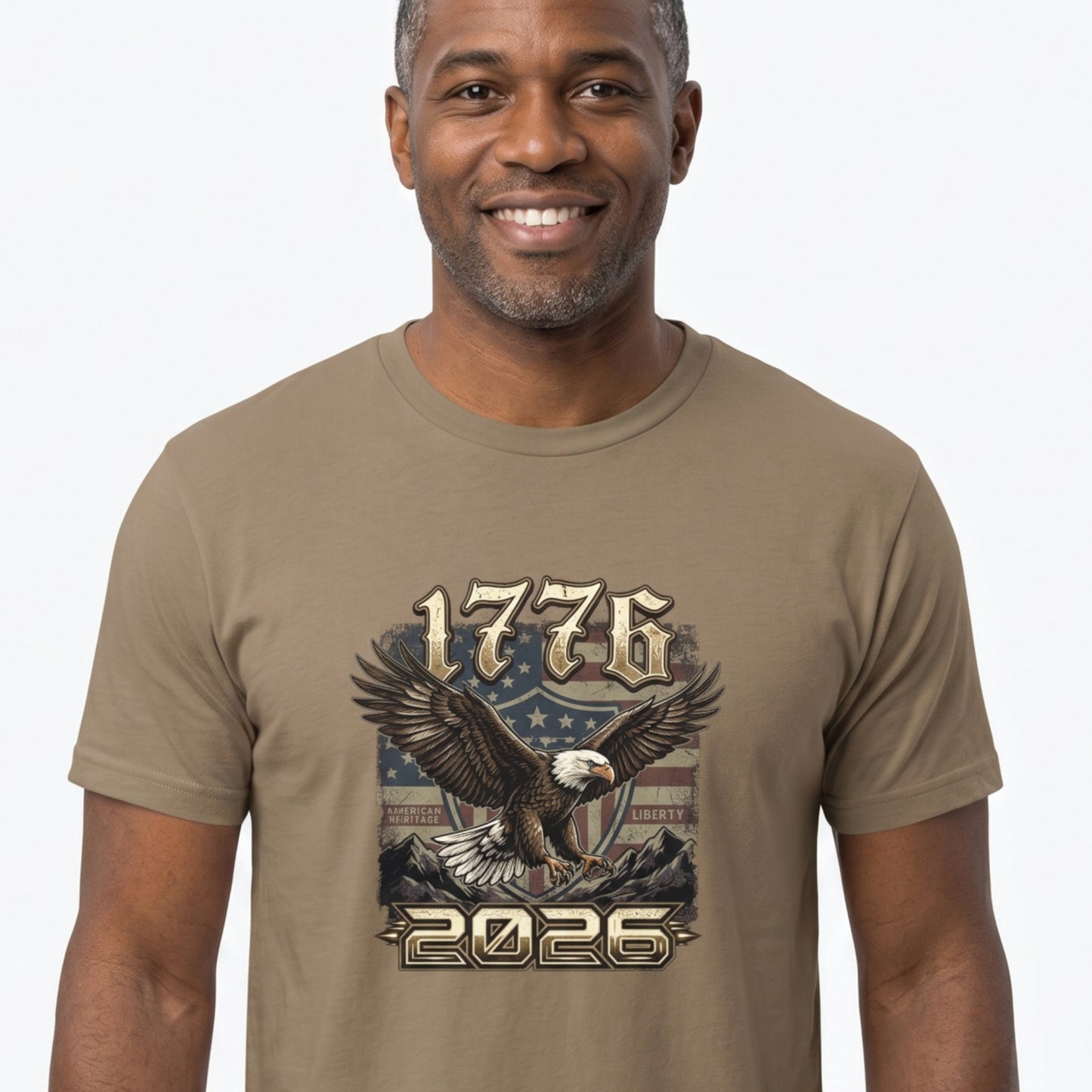 American Eagle T-Shirt | 1776-2026 USA 250th Anniversary Patriotic Tee