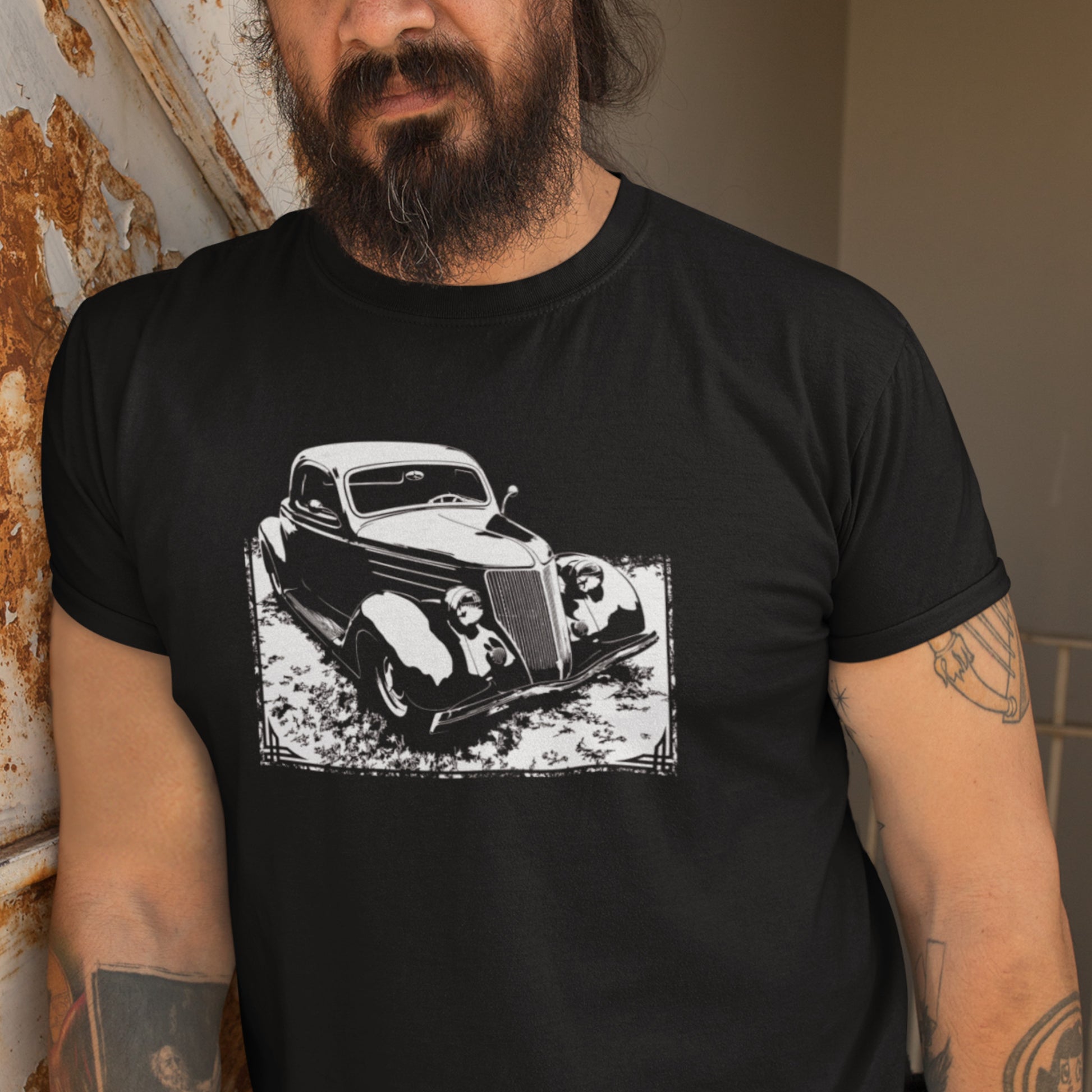 Classic Car Shirt featuring a 36 Ford Coupe. Unisex classic tee