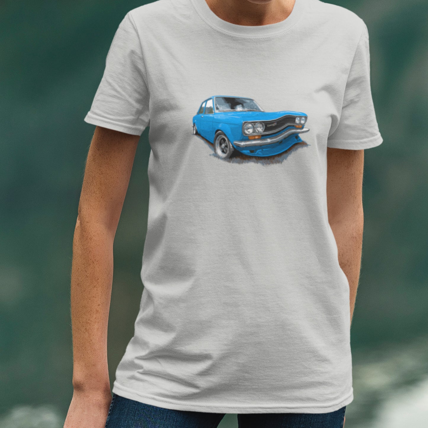 Classic Car shirt featuring Blue 71 Datsun 510 / 1600