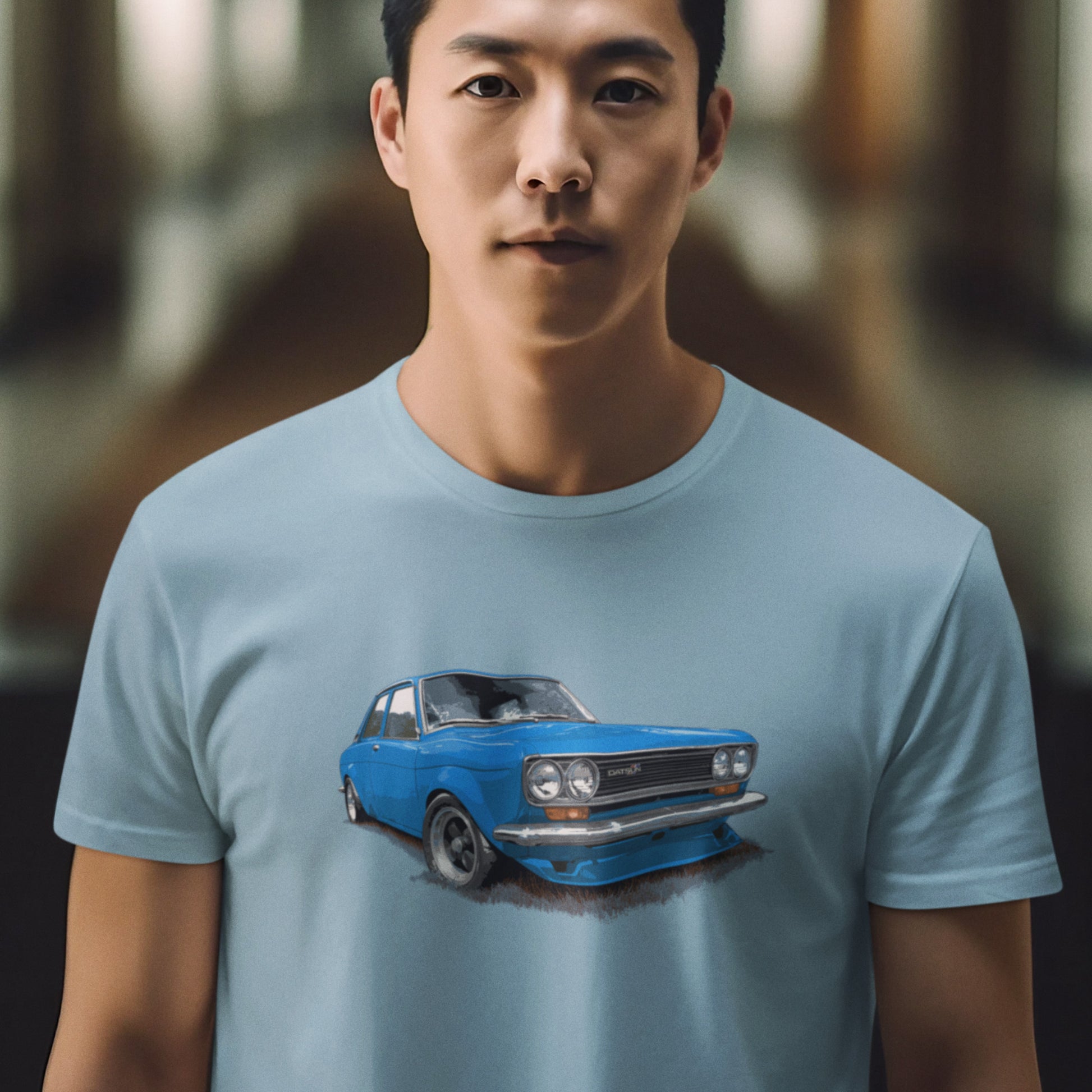 Classic Car shirt featuring Blue 71 Datsun 510 / 1600