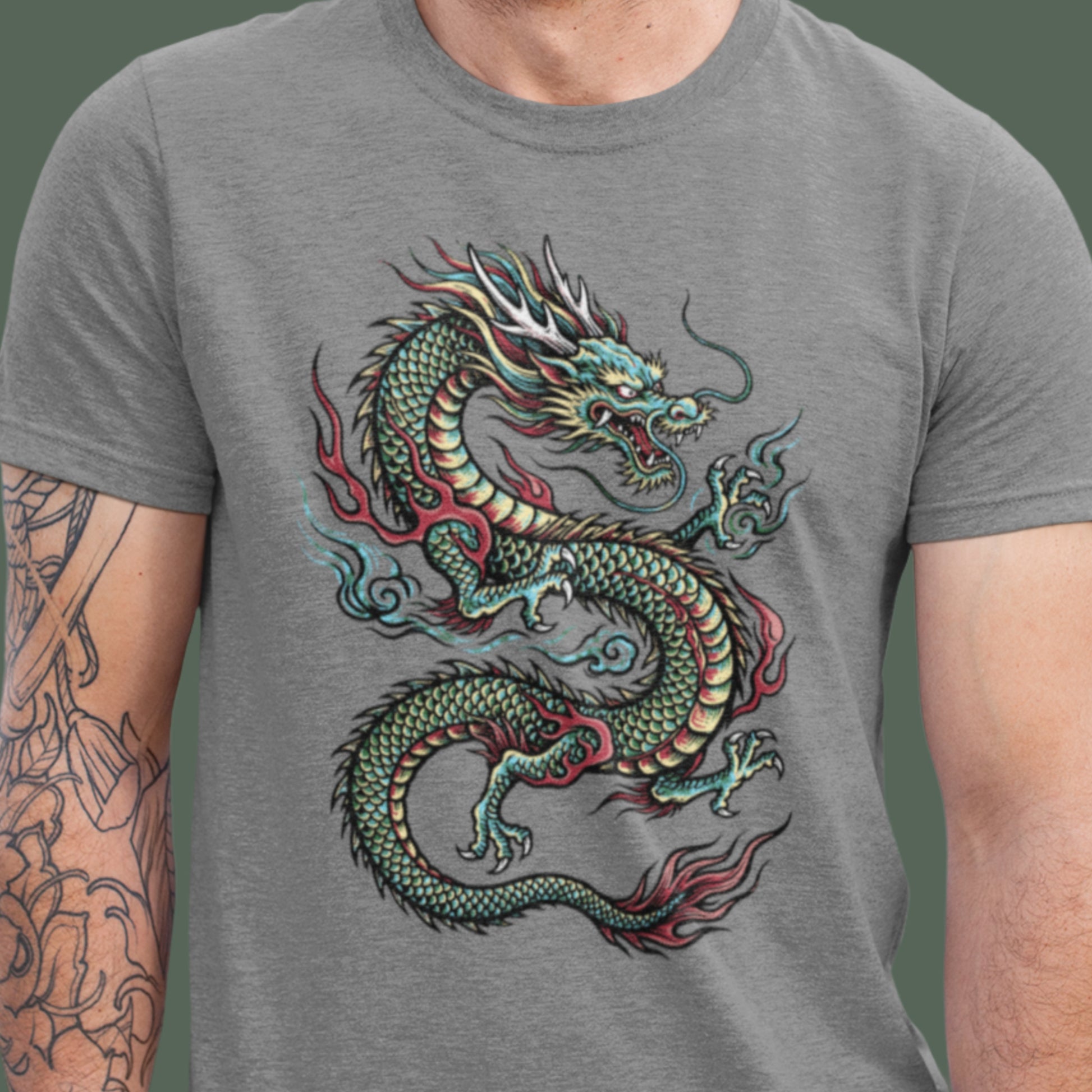 Eastern Dragon Graphic T-Shirt