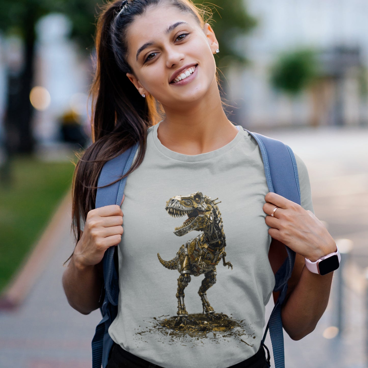 Steampunk T-rex Unisex t-shirt, Mechanical Tyrannosaurus