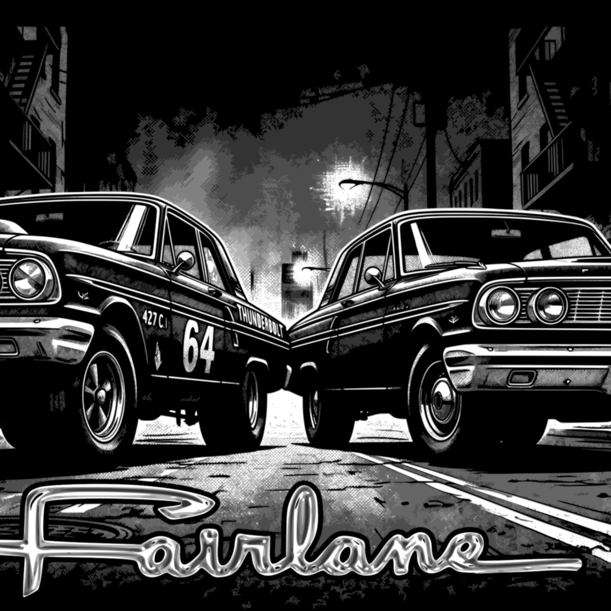 1964 Ford Fairlane T-Shirt, Thunderbolt Muscle Car Unisex classic tee