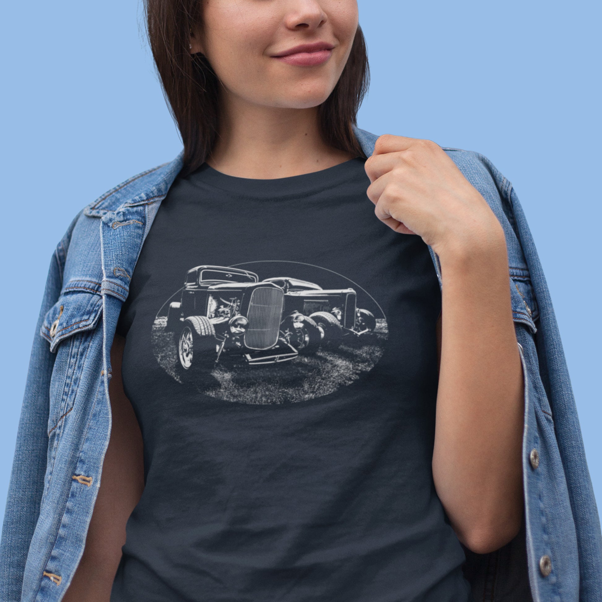 Two Deuces - Unisex classic tee featuring pair of 32 Ford hot rods