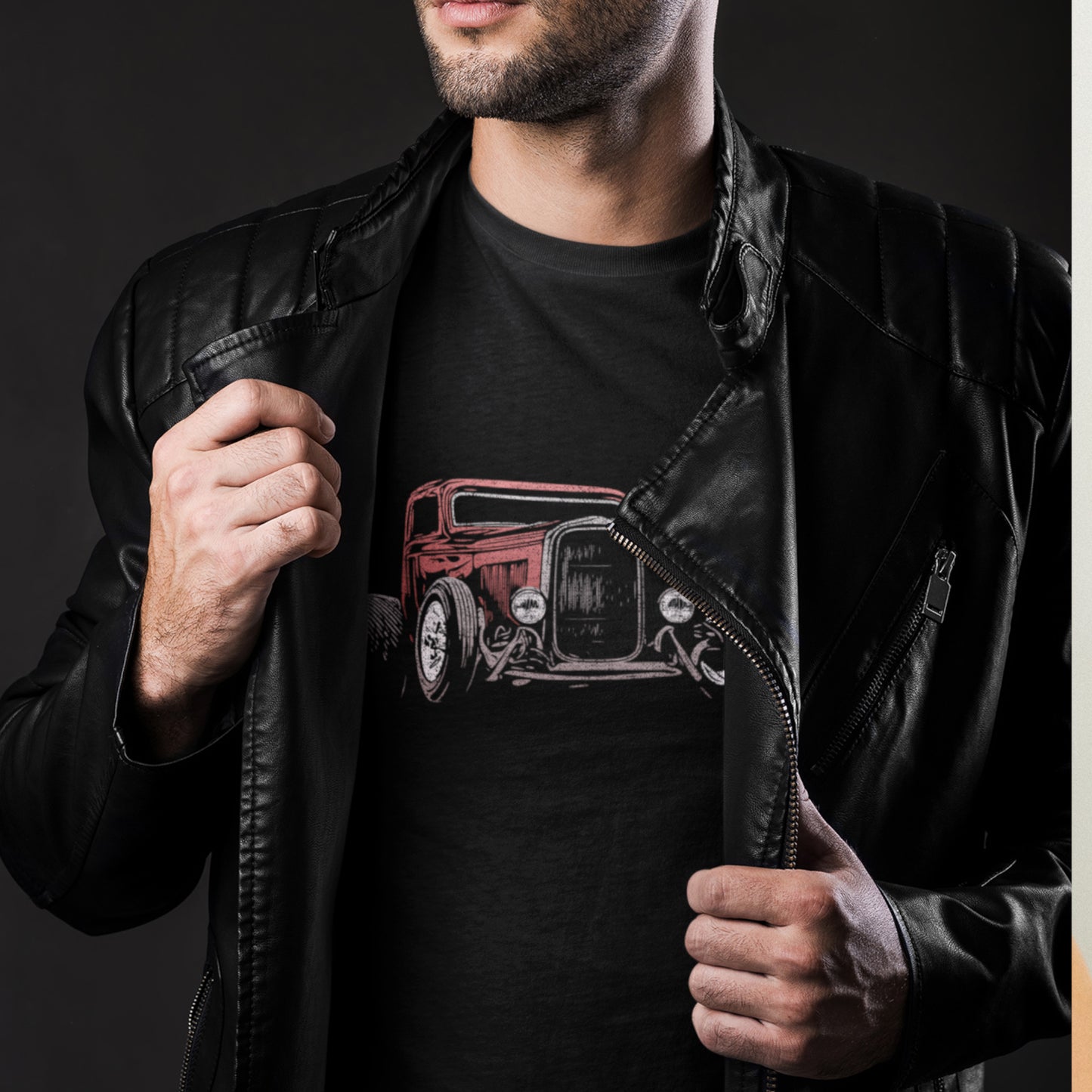 Classic Car Shirt featuring Little Deuce Coupe 32 Ford Hot Rod Unisex Jersey Tee - 1930's Street Rod