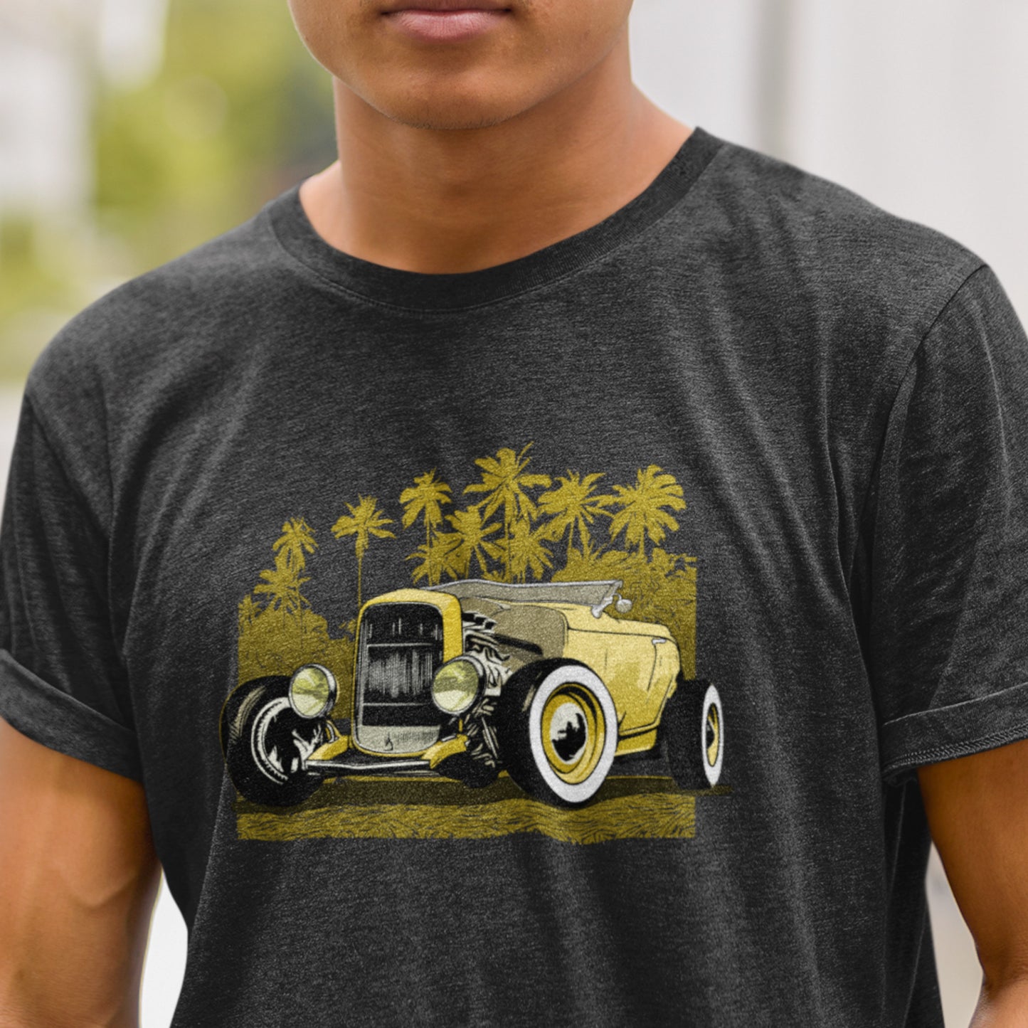 Classic 30's Hot Rod Unisex Jersey Tee Yellow version