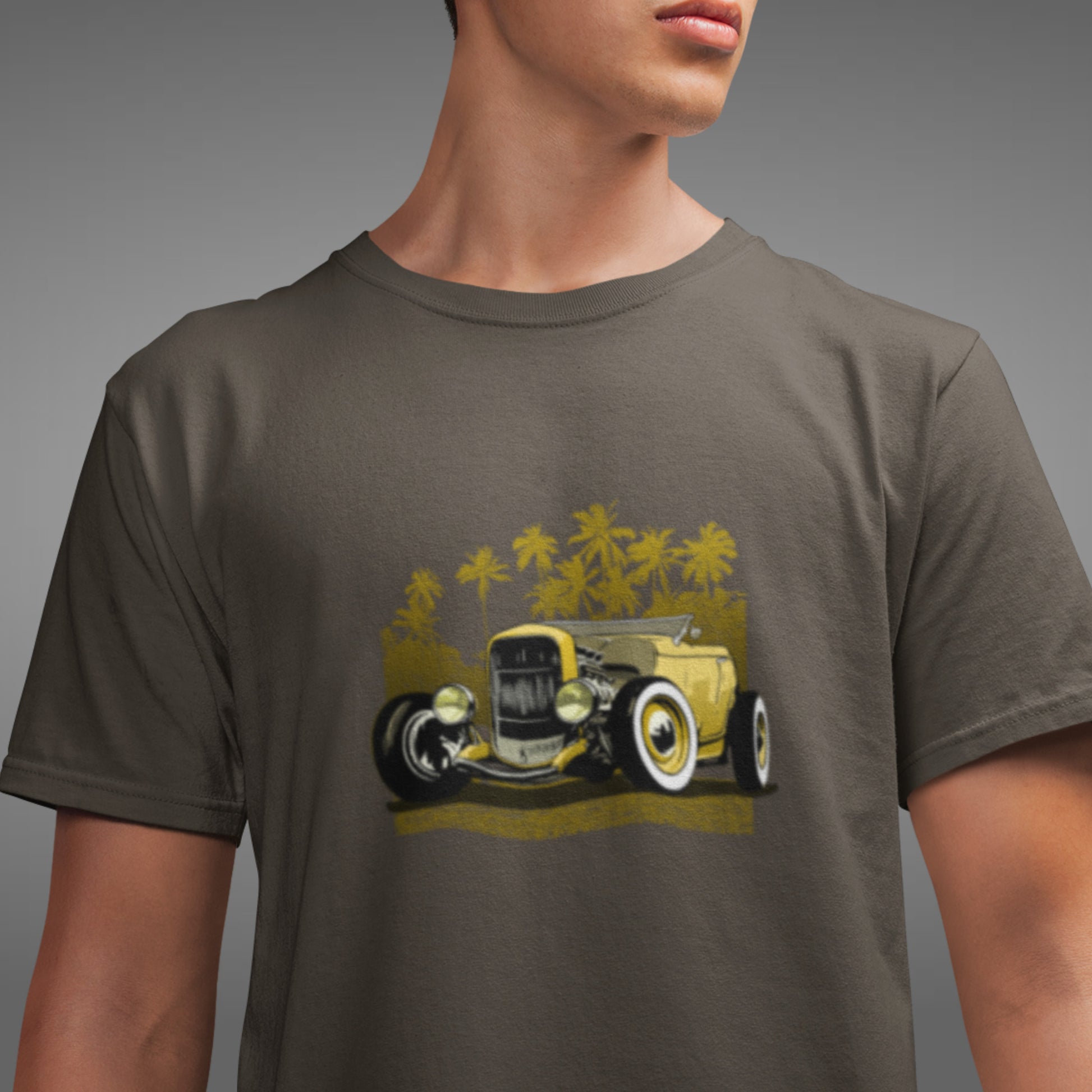 Classic 30's Hot Rod Unisex Jersey Tee Yellow version