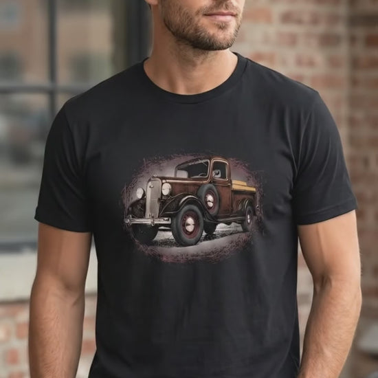 Red 35 Chevy Pickup Unisex classic truck tee