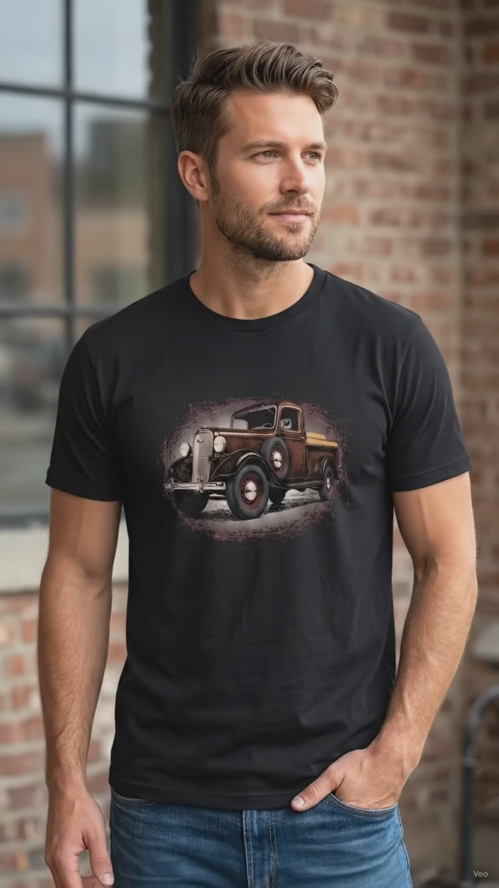 Red 35 Chevy Pickup Unisex classic truck tee