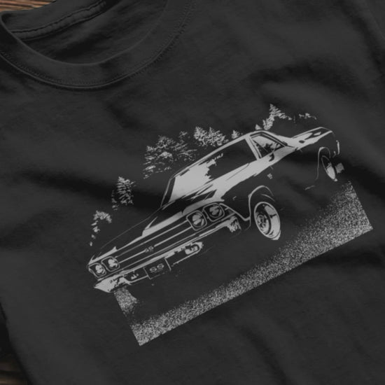 Classic car shirt featuring 69 El Camino SS 396- Unisex Classic Tee - 1969 Chevy truck