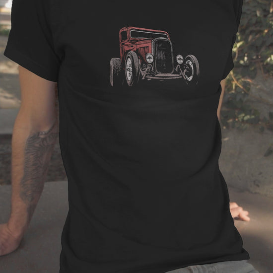 Classic Car Shirt featuring Little Deuce Coupe 32 Ford Hot Rod Unisex Jersey Tee - 1930's Street Rod