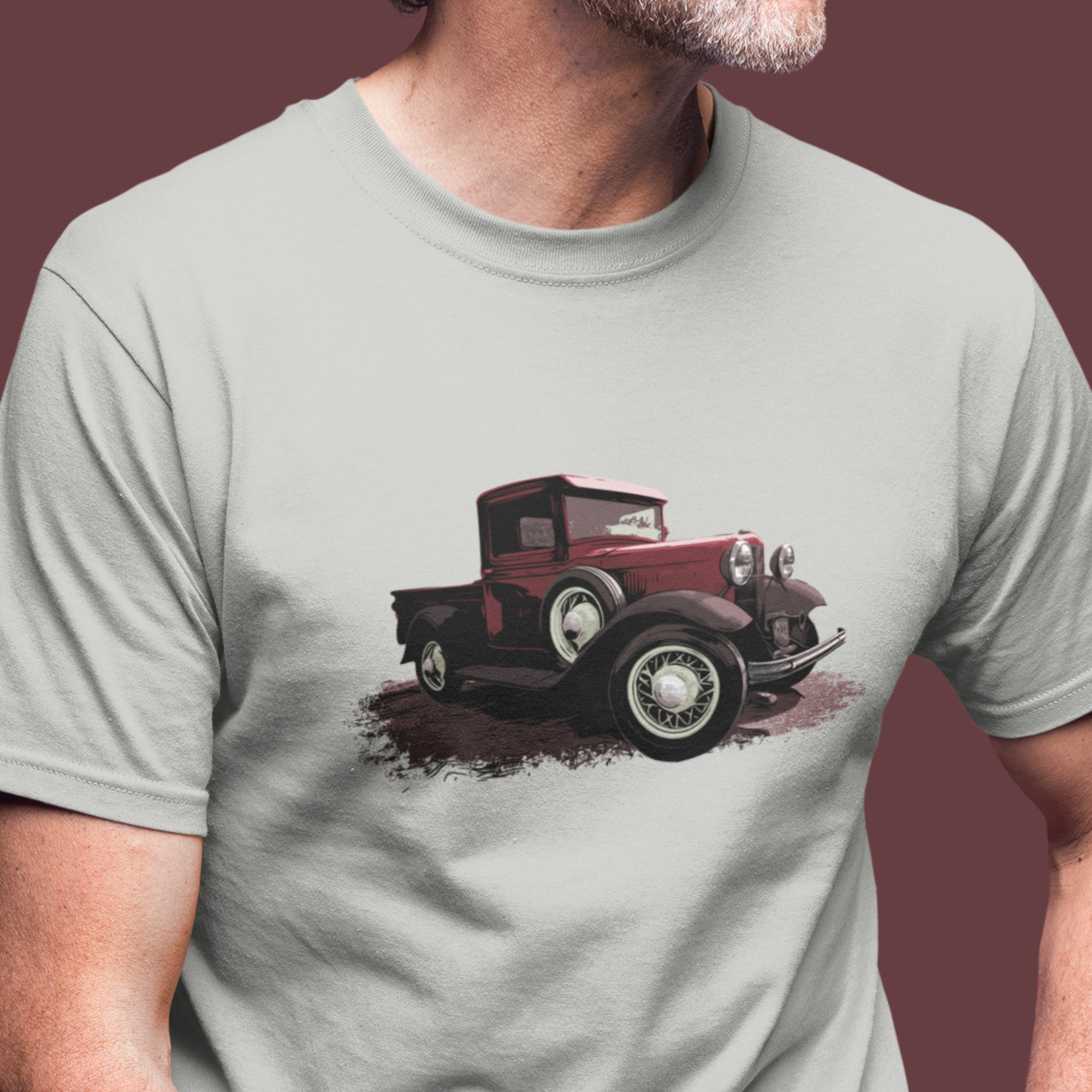 Classic Truck Shirt featuring a red Ford Model A truck