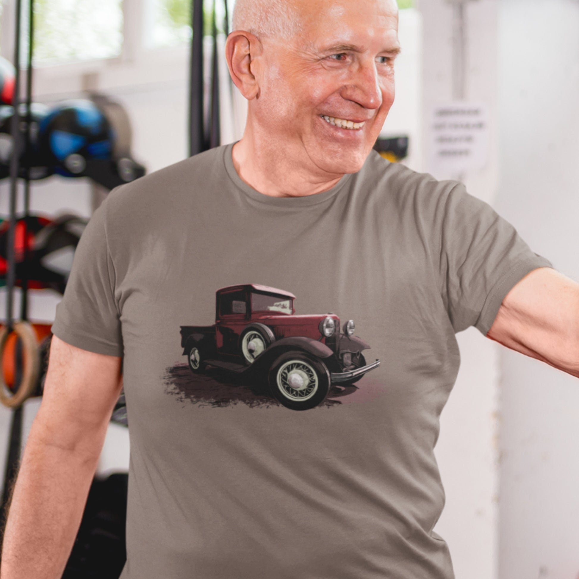 Classic Truck Shirt featuring a red Ford Model A truck