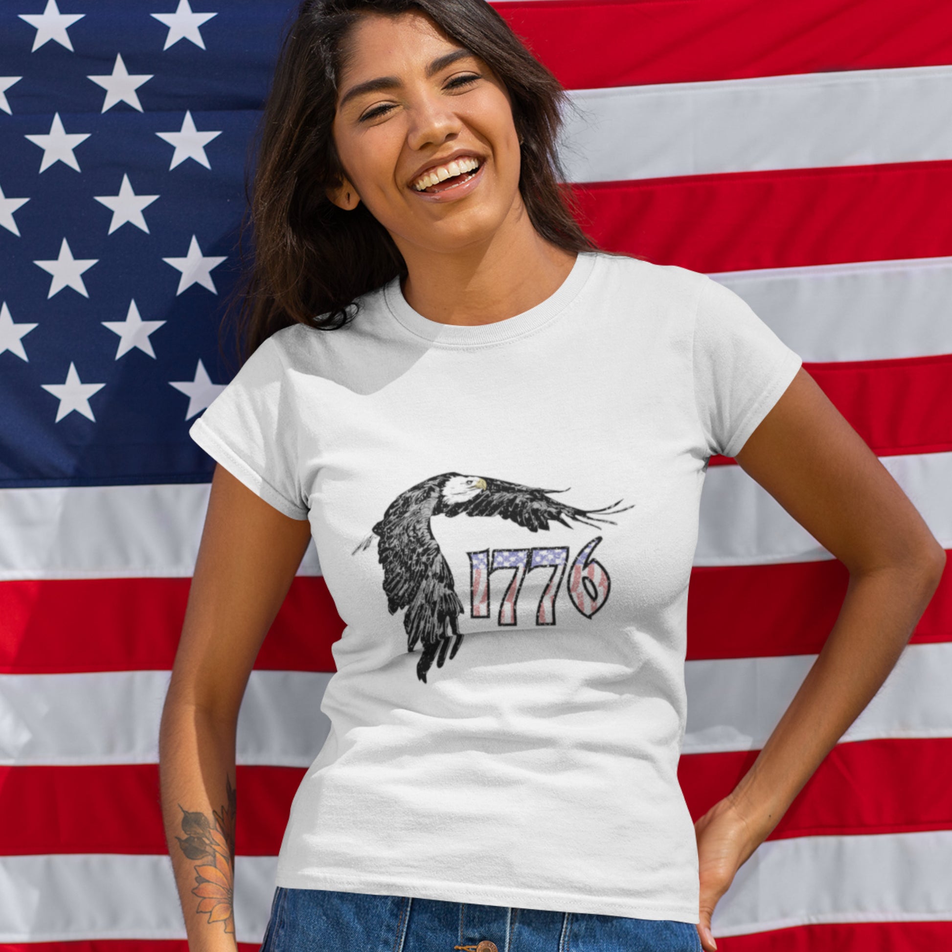 1776 Bald Eagle Unisex t-shirt for Independence Day July 4th