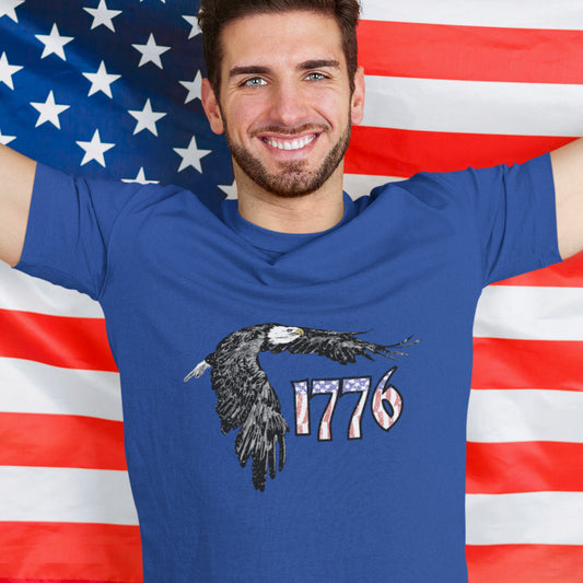 1776 Bald Eagle Unisex t-shirt for Independence Day July 4th