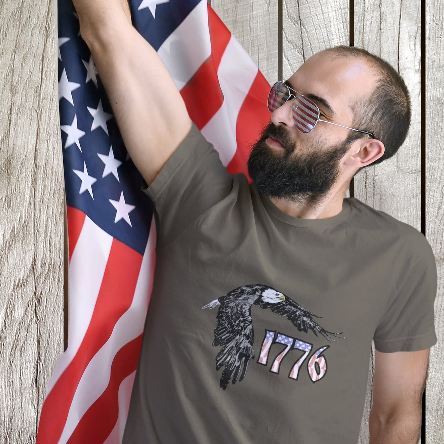 1776 Bald Eagle Unisex t-shirt for Independence Day July 4th