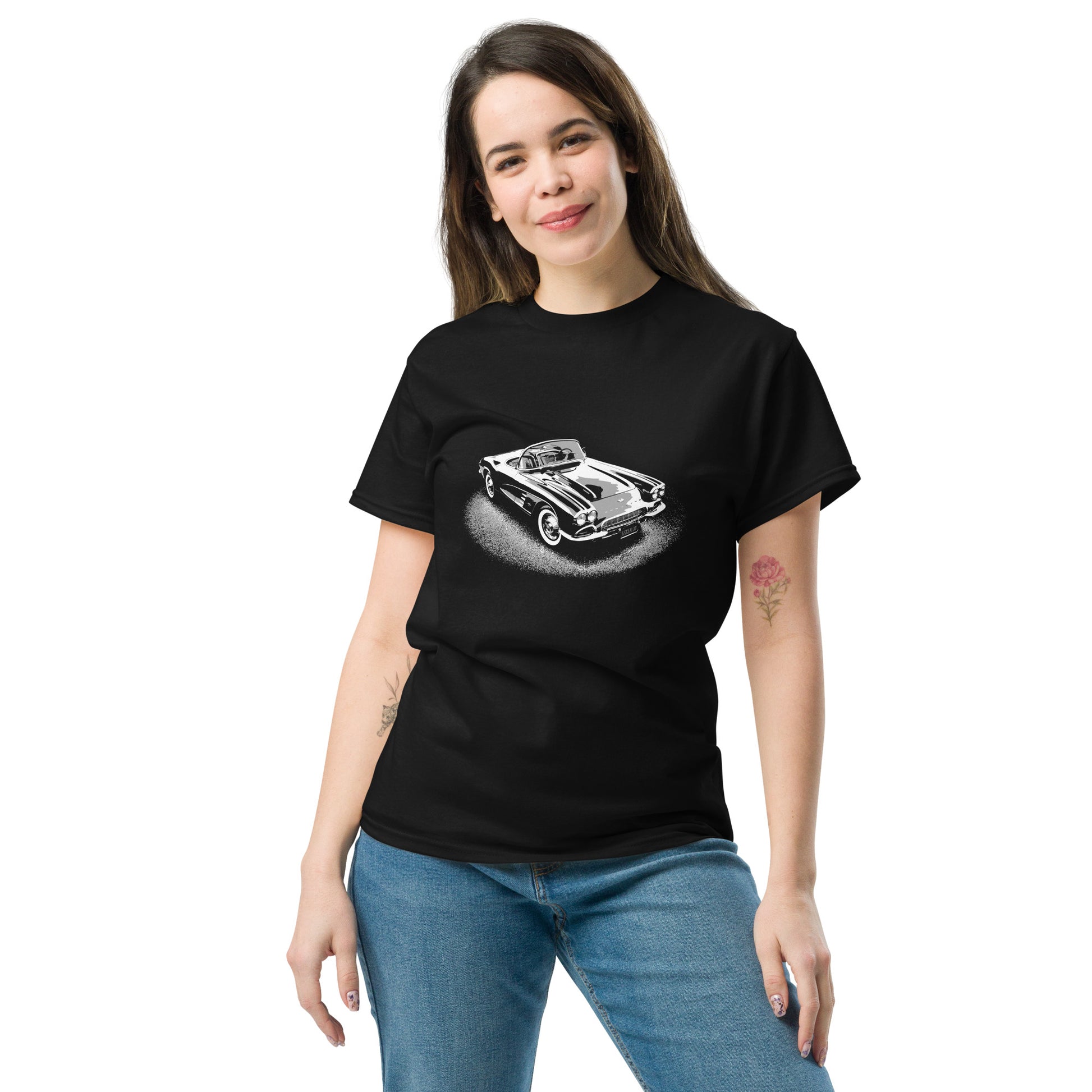 Classic Car Shirt featuring 61 Corvette, 1961 Vette on Unisex classic tee